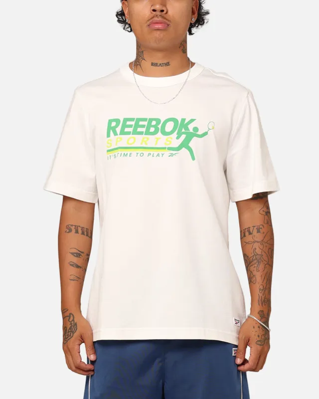 Reebok Court Sport Graphic T-Shirt Vintage White sold by Culture Kings
