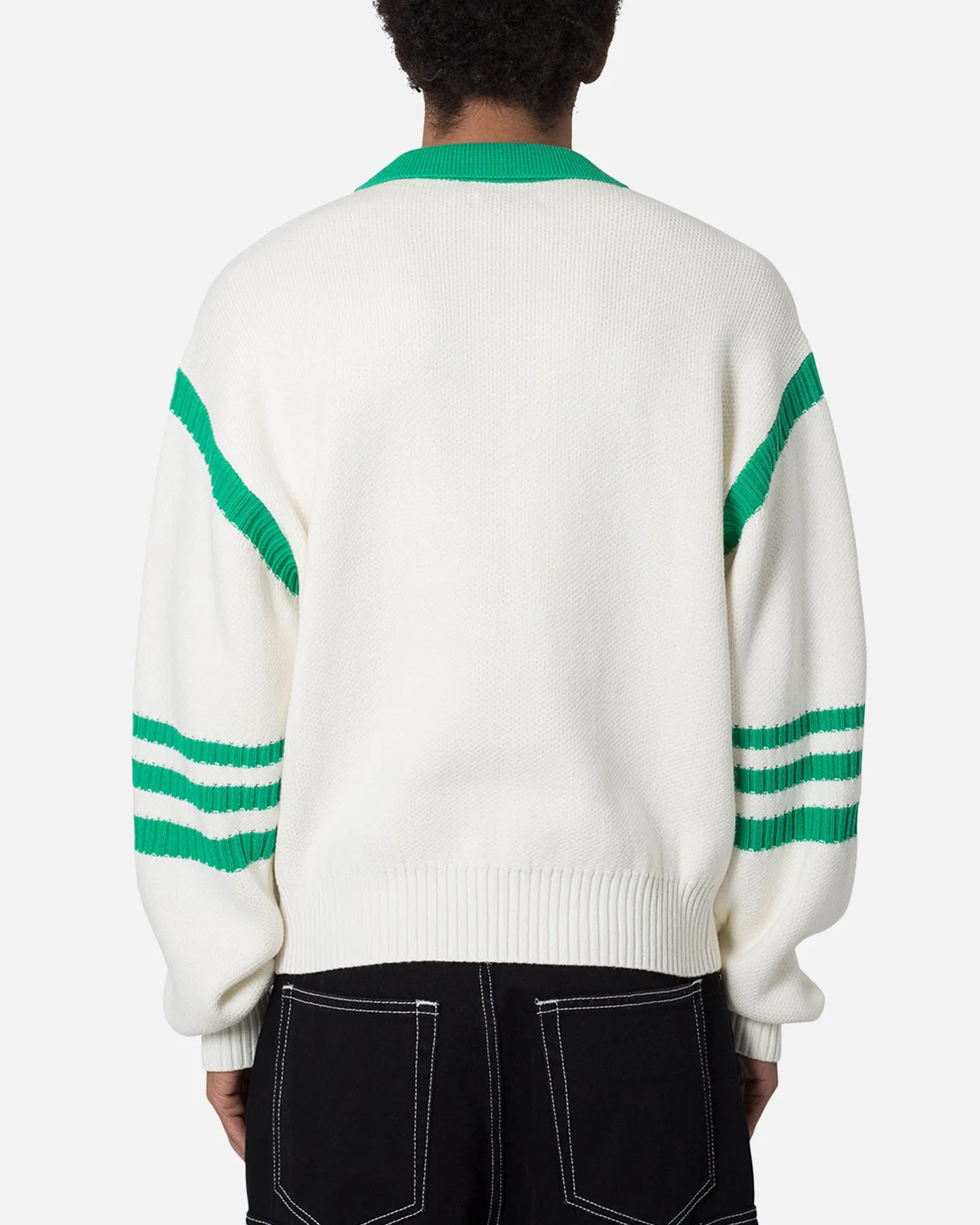 MNML Polo Knit Sweater Green/White sold by Culture Kings product image thumbnail 4