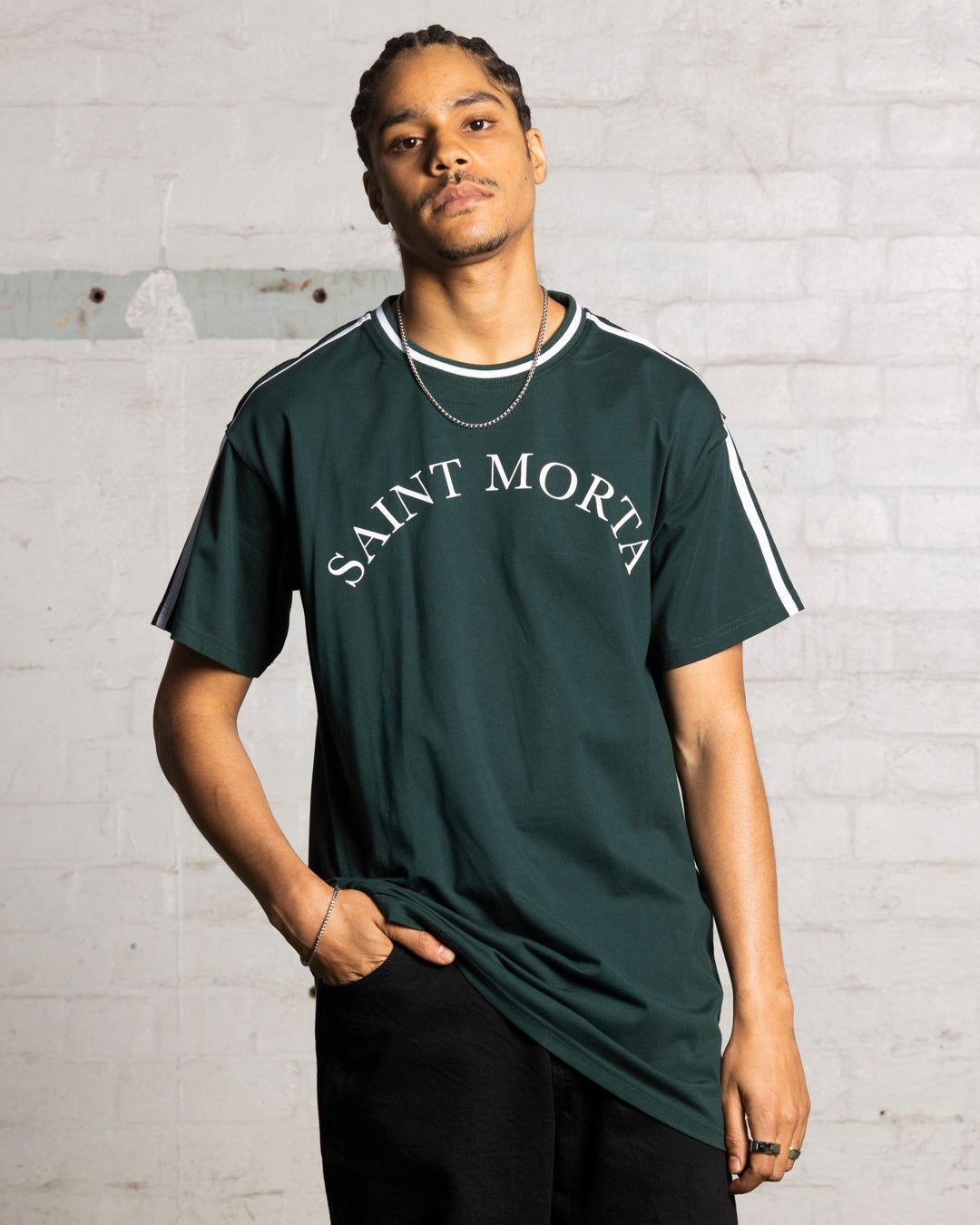 【mahagrid】22FW★ PAPER HOUSE LS TEE Simply Sage Market Mama Layered Garment Dyed Long Sleeve - L