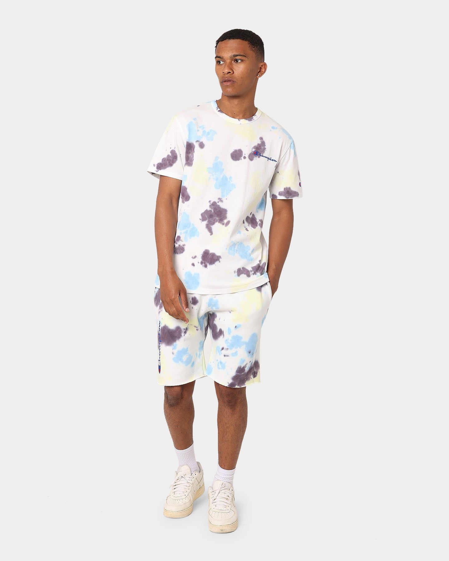Champion Reverse Weave Cloud Dye Cut-Off Shorts Print 3c7 sold by Culture Kings product image thumbnail 3