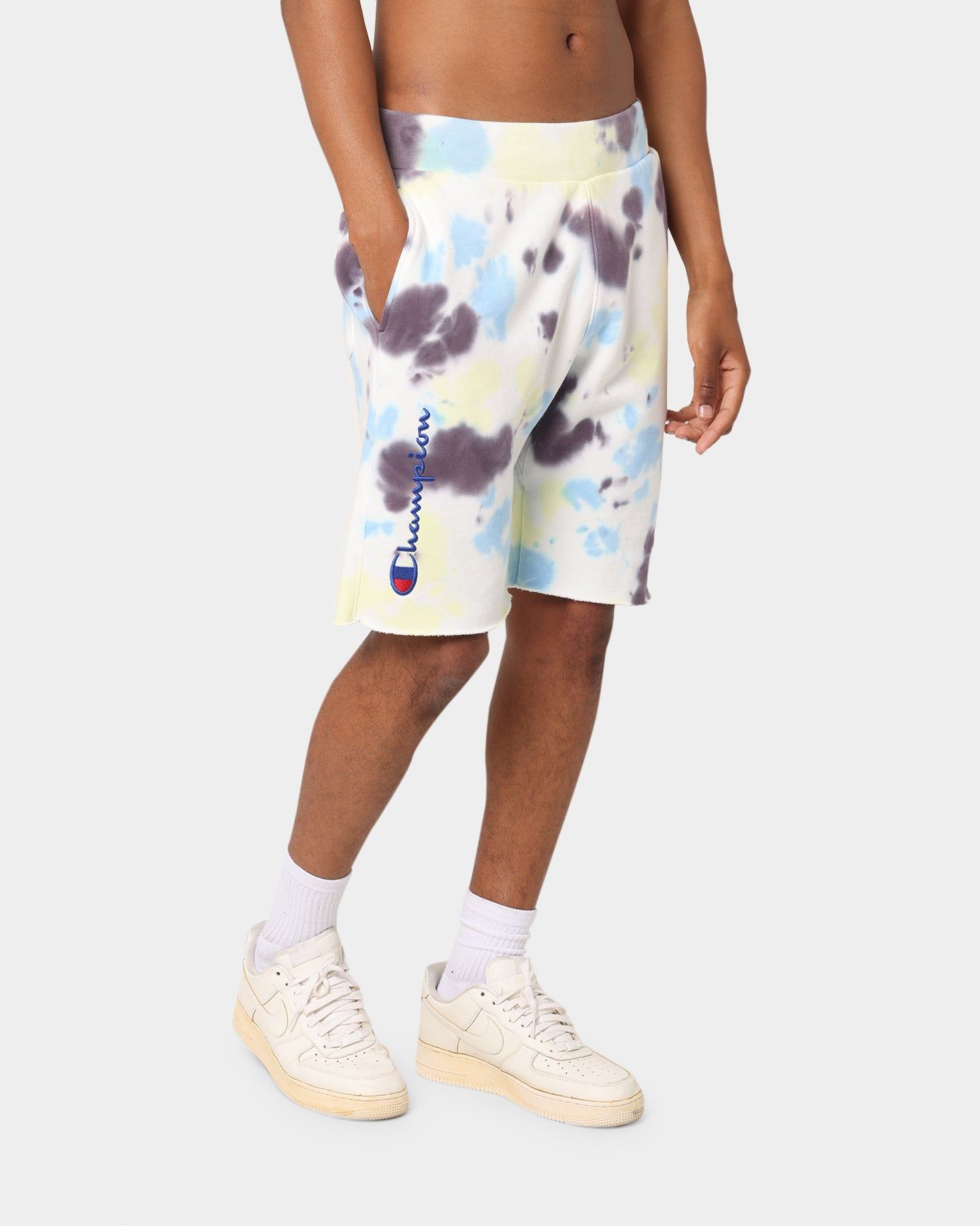 Champion Reverse Weave Cloud Dye Cut-Off Shorts Print 3c7 sold by Culture Kings product image thumbnail 2
