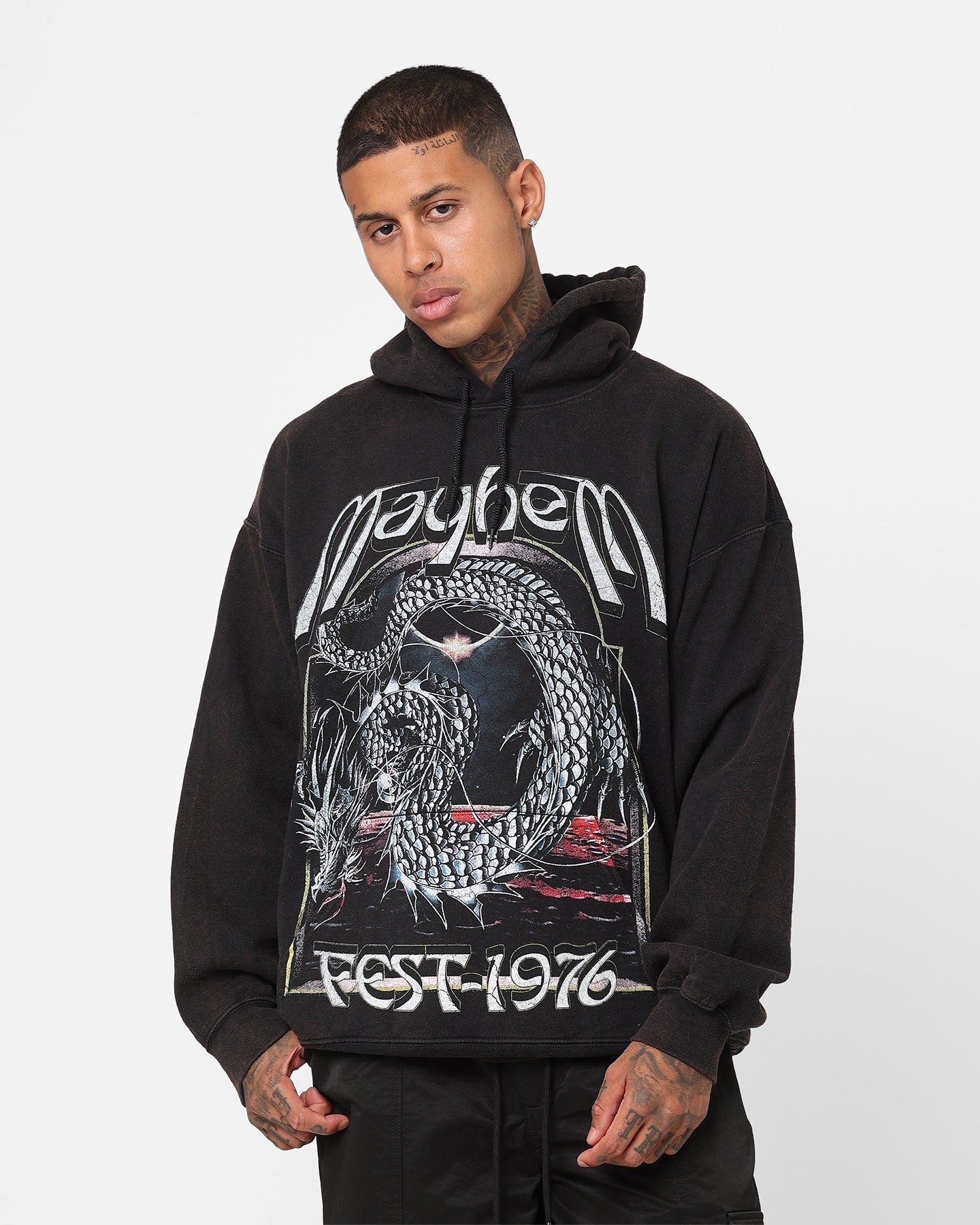American Thrift Mayhem Fest Hoodie Black Wash sold by Culture Kings