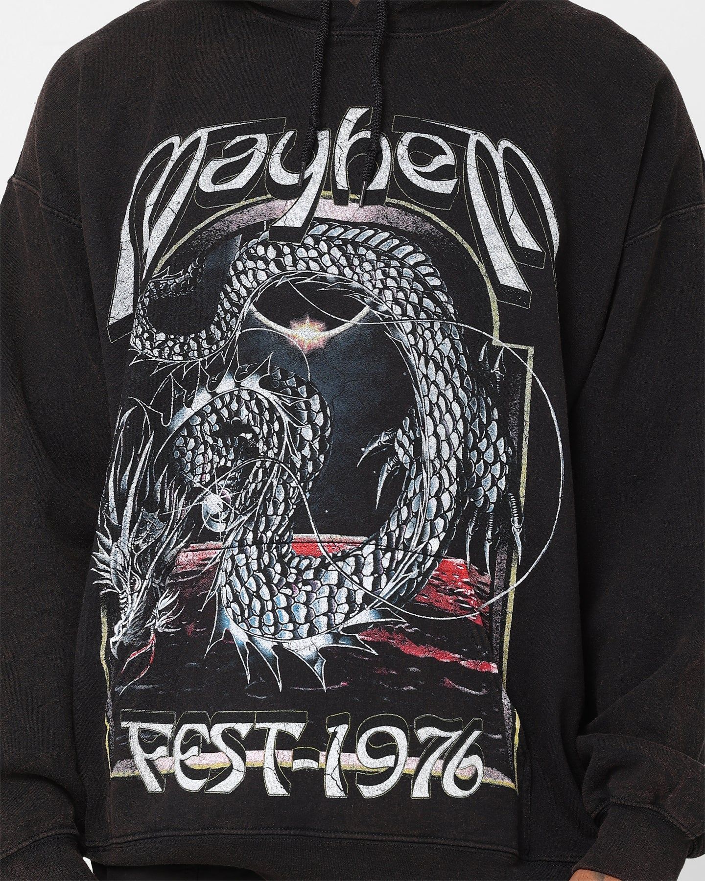 American Thrift Mayhem Fest Hoodie Black Wash sold by Culture Kings product image thumbnail 4