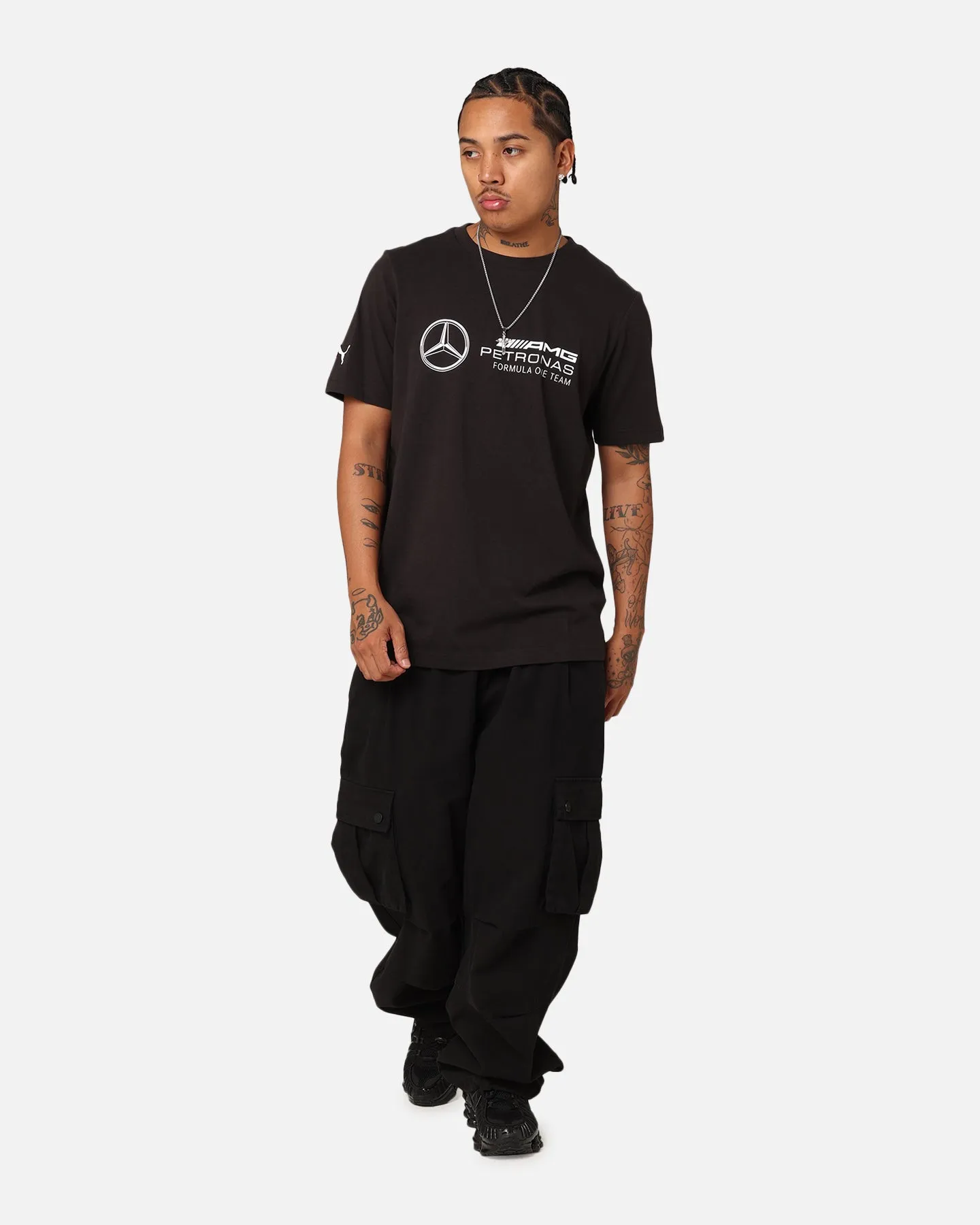 Puma X Mercedes-AMG Petronas Essential Logo T-Shirt Puma Black sold by Culture Kings product image thumbnail 2