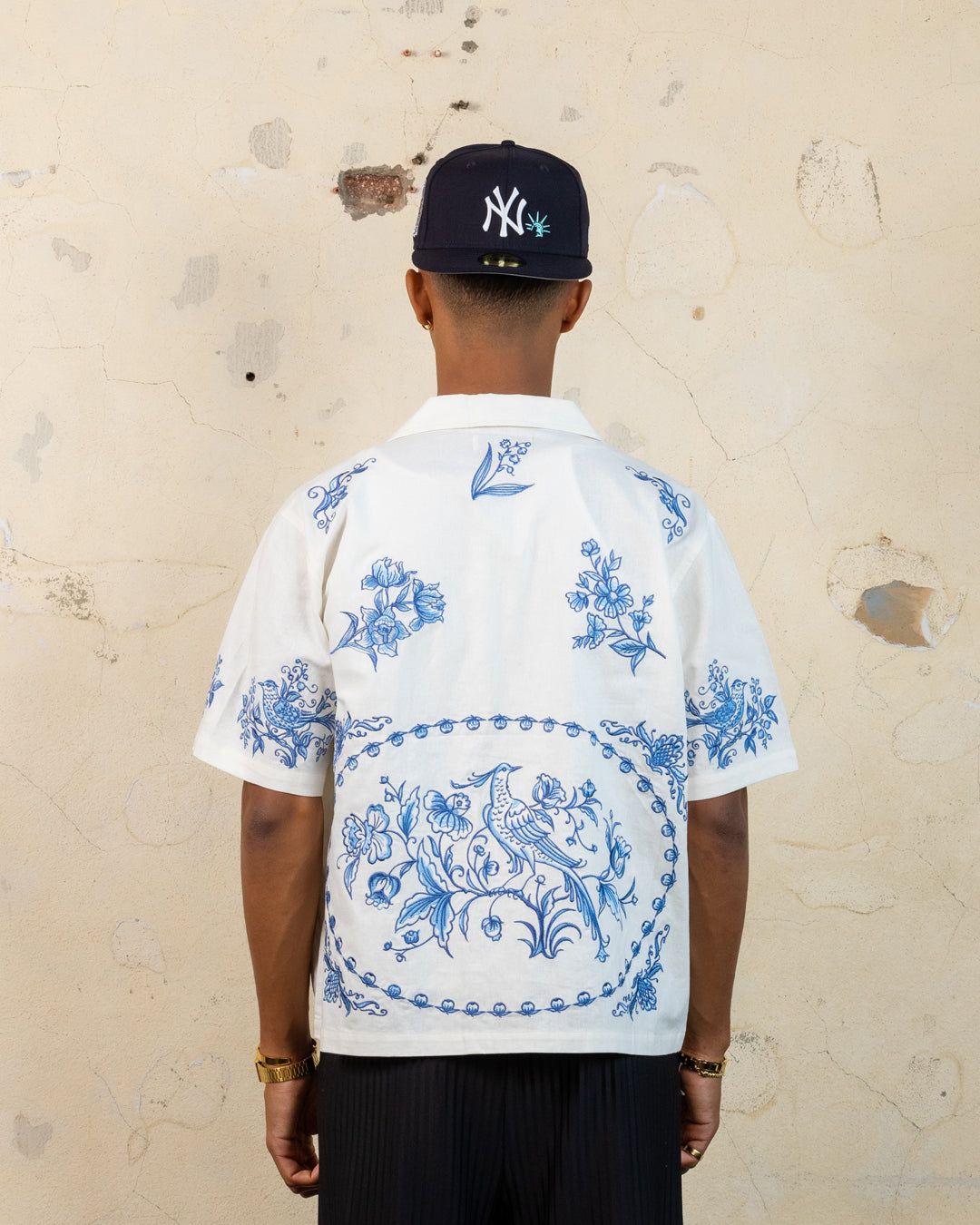 404 Ceramic Embroidered Button Up T-Shirt Ecru sold by Culture Kings product image thumbnail 4