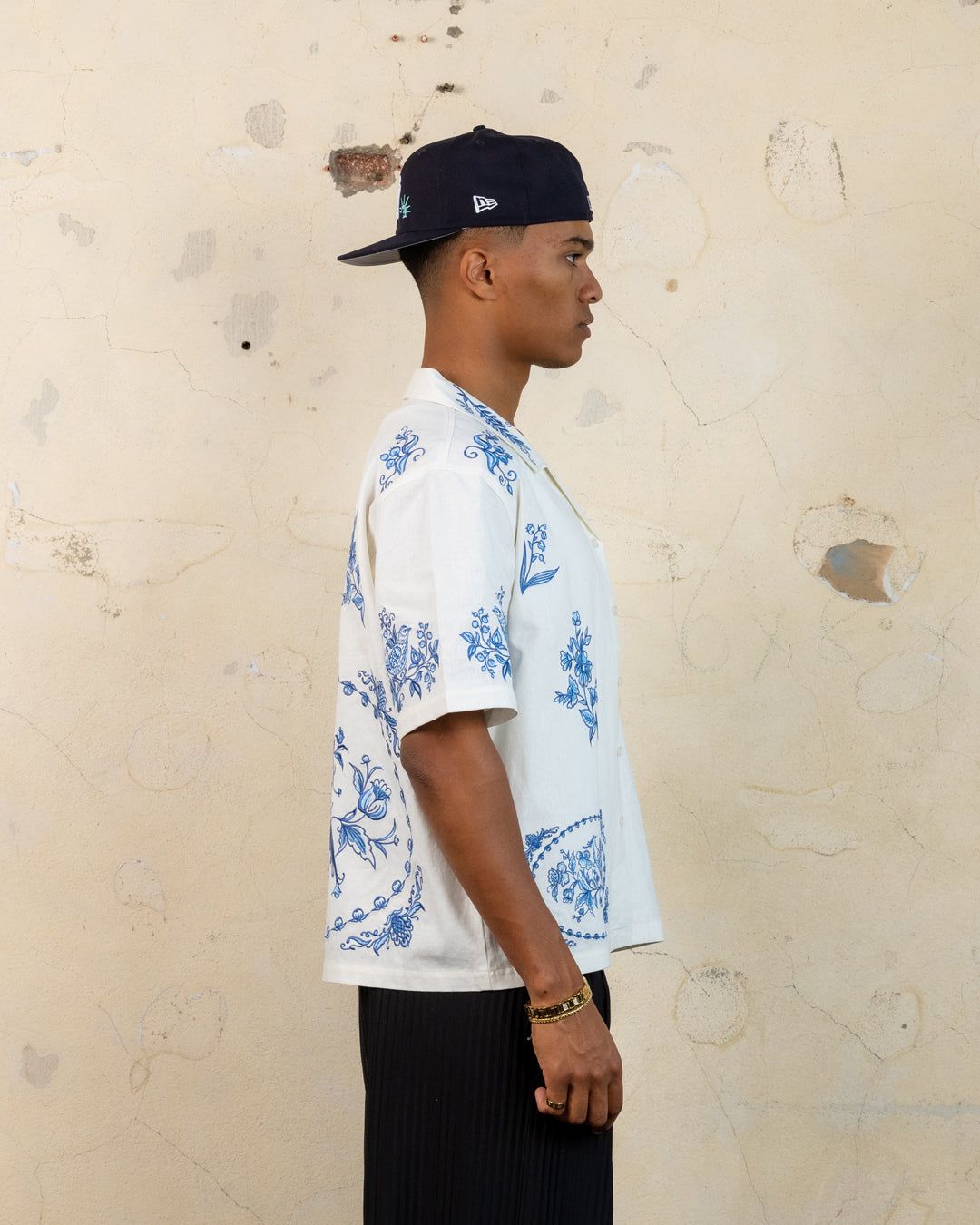 404 Ceramic Embroidered Button Up T-Shirt Ecru sold by Culture Kings product image thumbnail 5