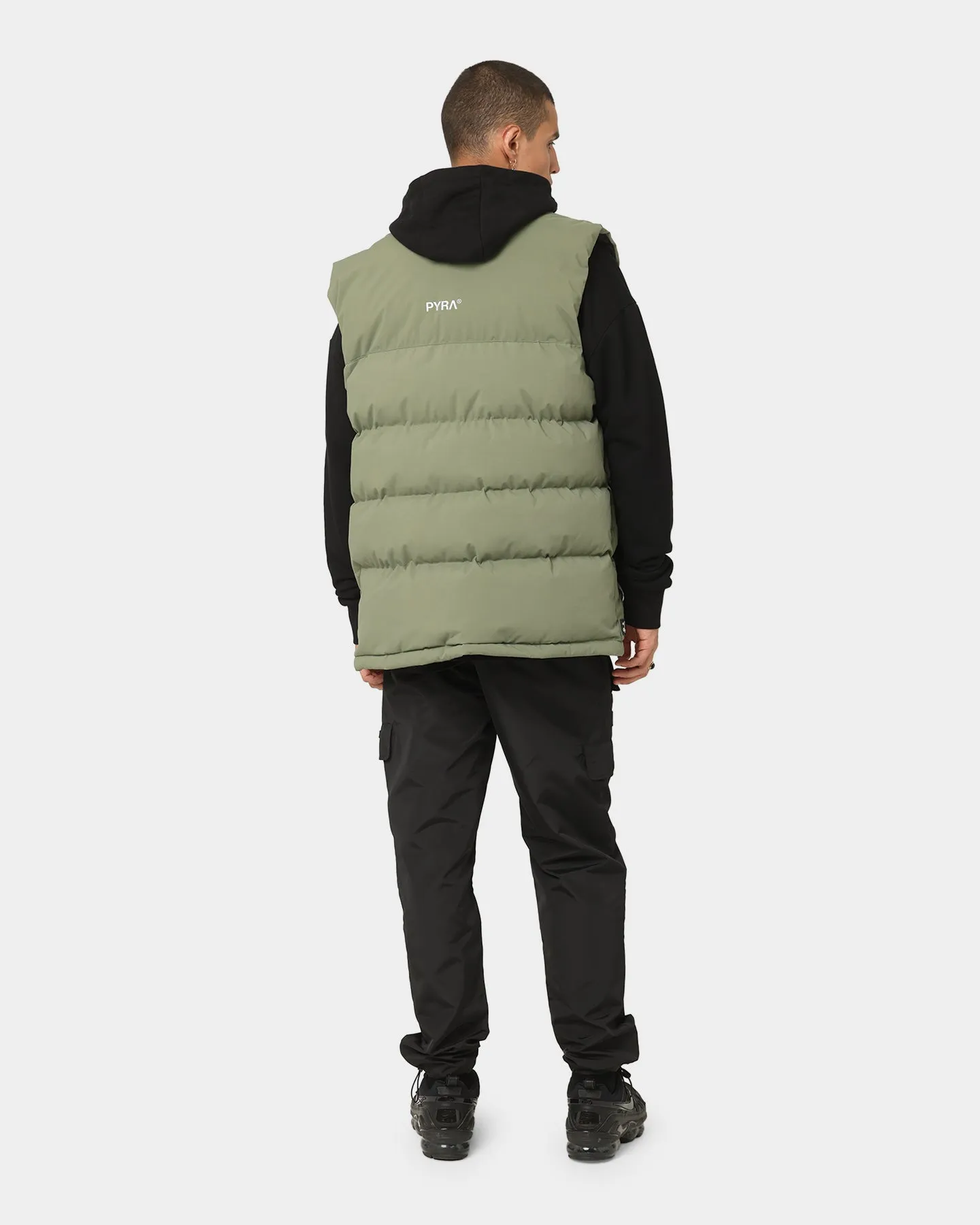 PYRA Sleeveless Puffa Vest Olive Green sold by Culture Kings product image thumbnail 2