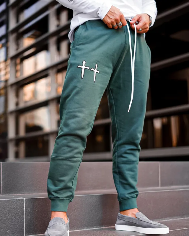 Saint Morta Graves Sweat Pants Dark Green sold by Culture Kings