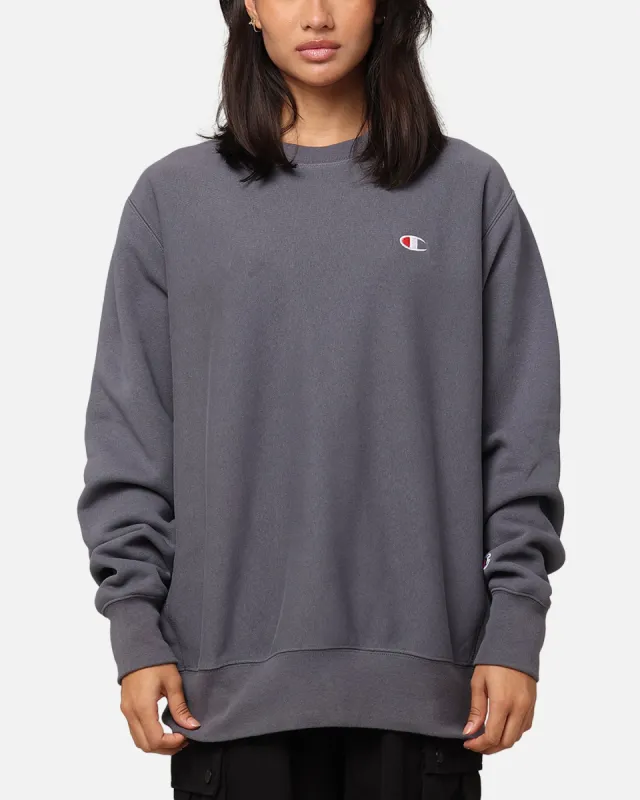 Champion Reverse Weave Small C Crewneck Grey Ocean sold by Culture Kings