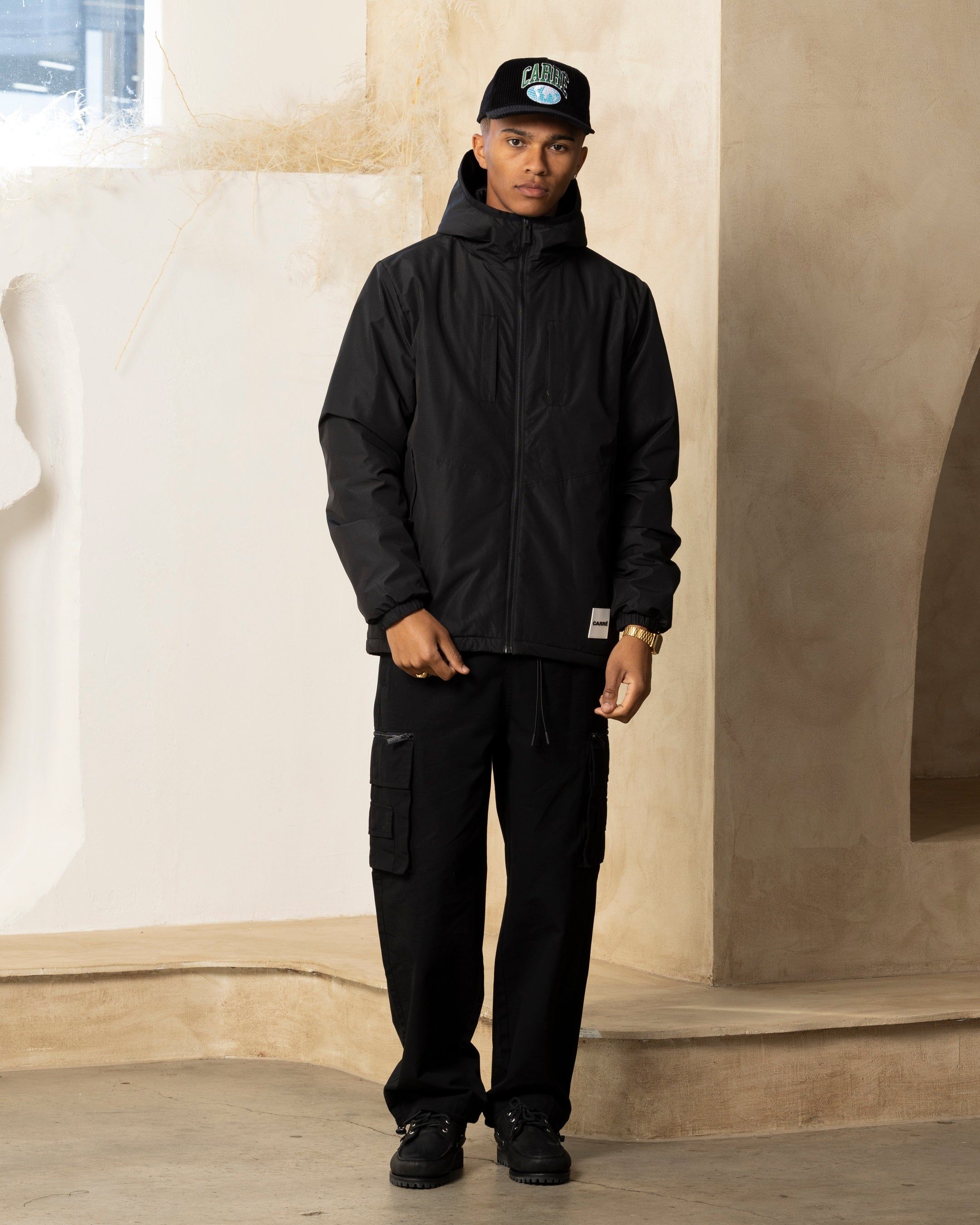 Carre Elevation Shell Jacket Black | Parallel