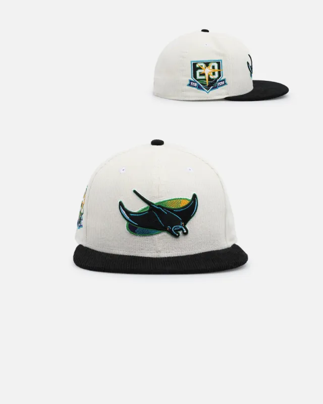 New Era Tampa Bay Rays '2-Tone Corduroy' 59FIFTY Fitted Chrome/Black made by New Era