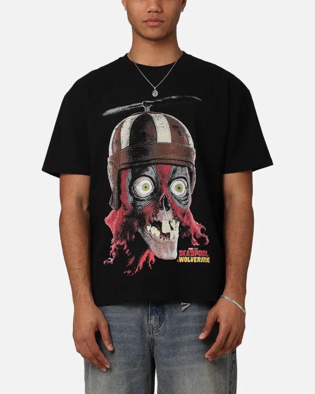 Goat Crew Marvel Deadpool Headpool Vintage T-Shirt Black Acidwash sold by Culture Kings