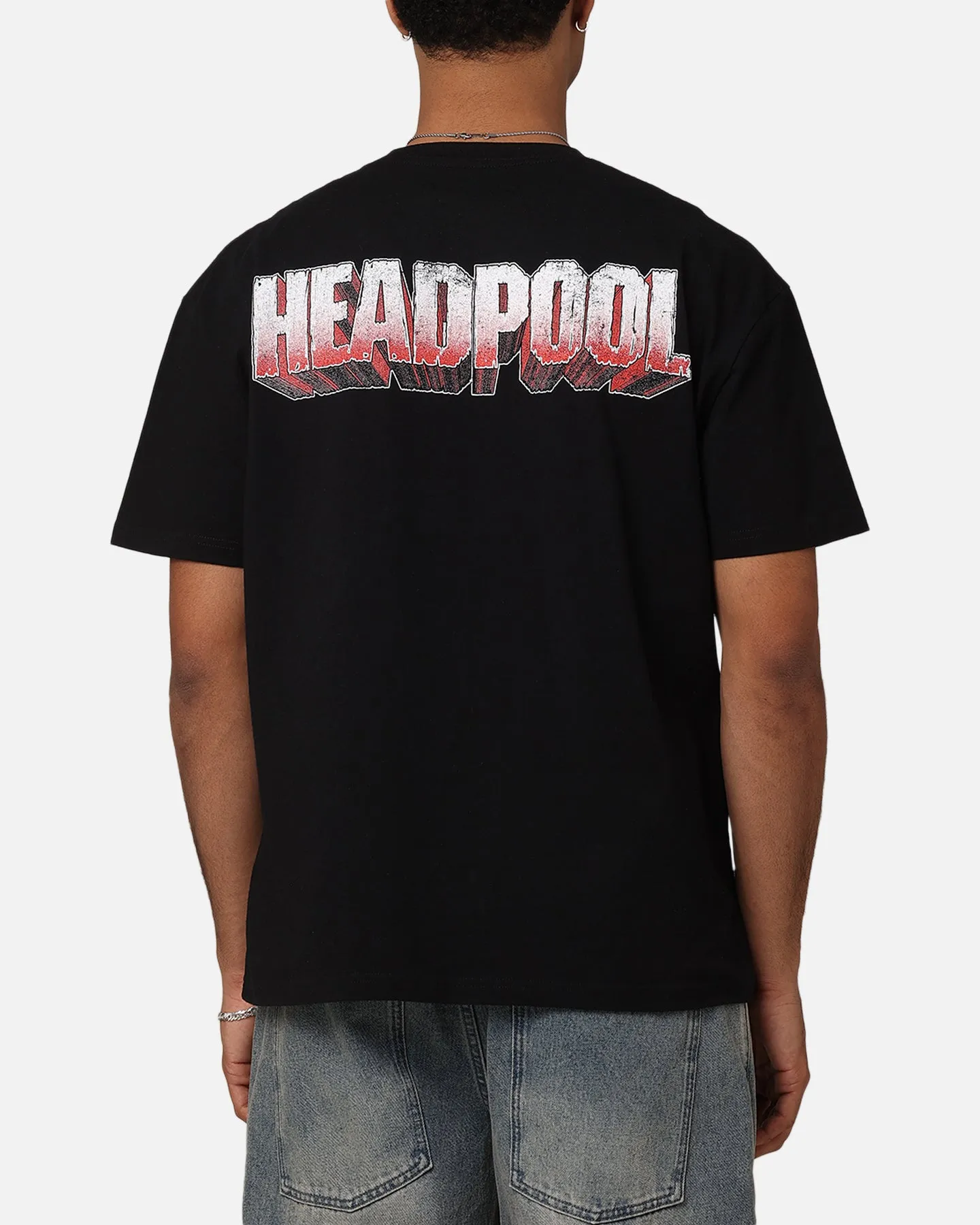 Goat Crew Marvel Deadpool Headpool Vintage T-Shirt Black Acidwash sold by Culture Kings product image thumbnail 2