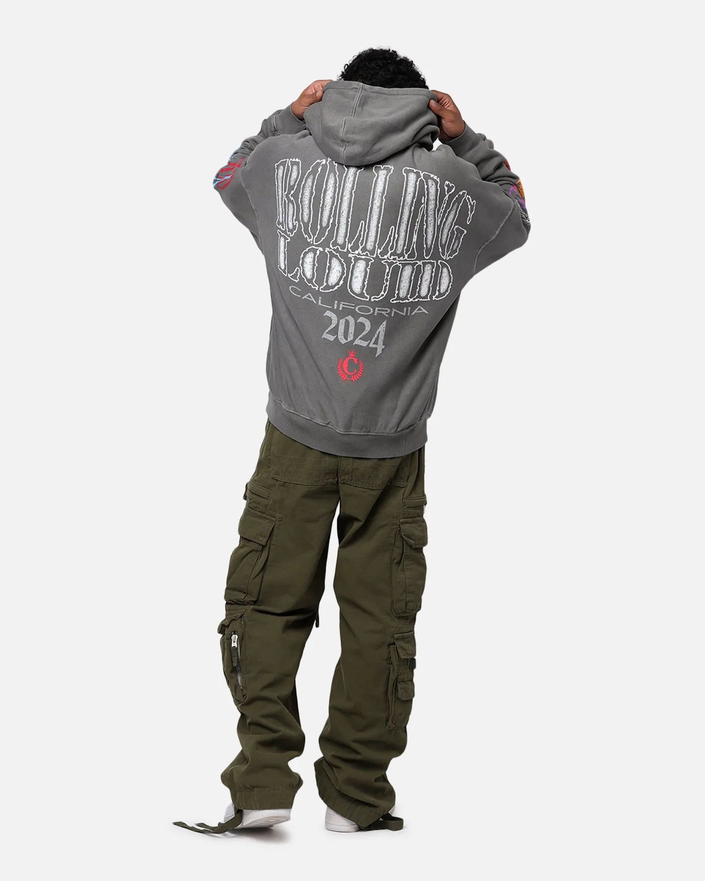 Rolling Loud Culture Hoodie Washed Charcoal sold by Culture Kings product image thumbnail 3