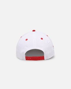 New Era Atlanta Braves 'Satin Blaze' 9FORTY A-Frame Snapback White/Scarlet sold by Culture Kings