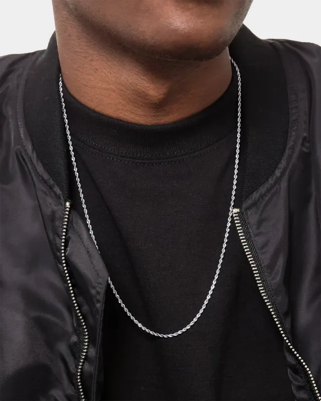 Saint Morta 2mm Rope Chain White Gold sold by Culture Kings
