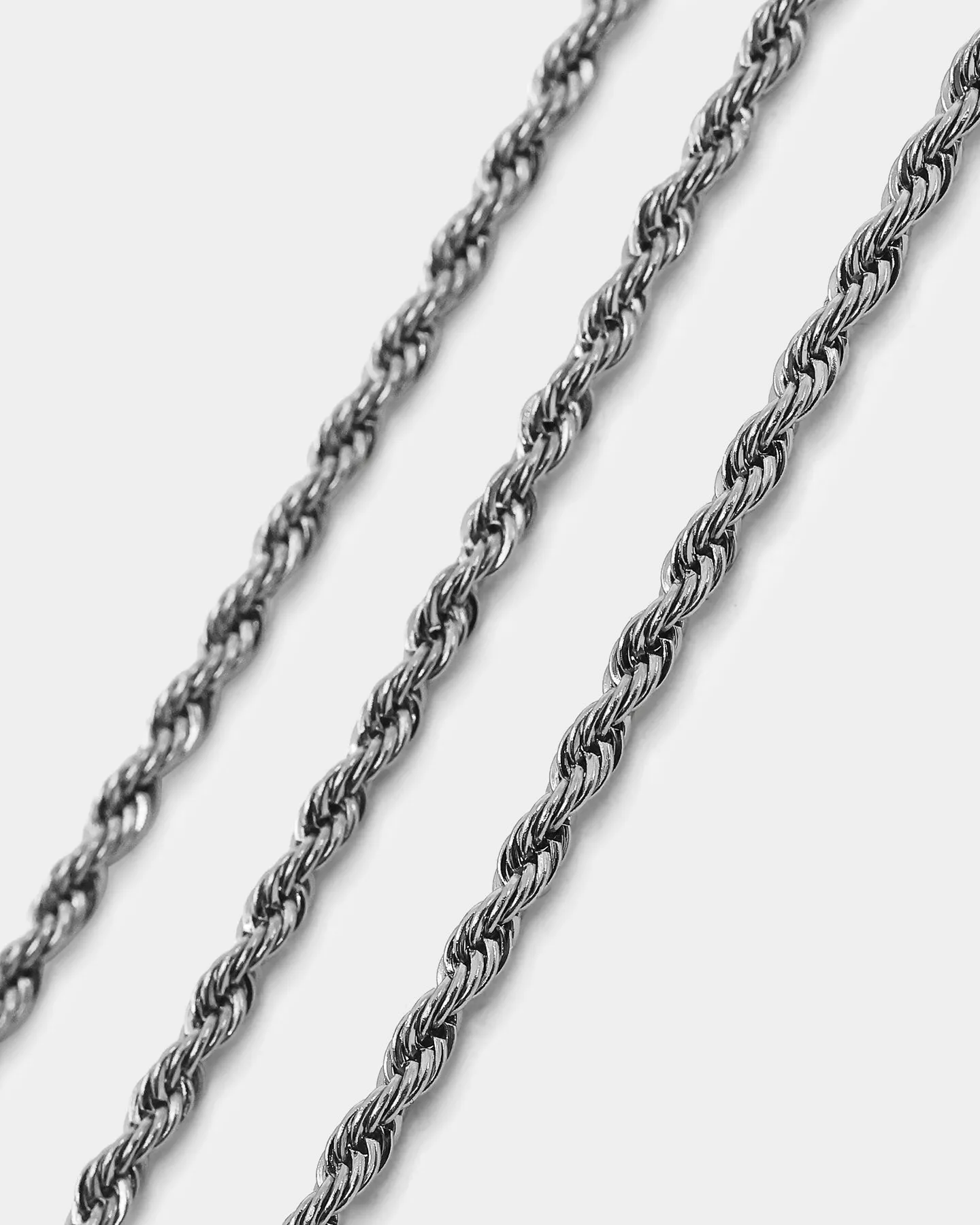 Saint Morta 2mm Rope Chain White Gold sold by Culture Kings product image thumbnail 4