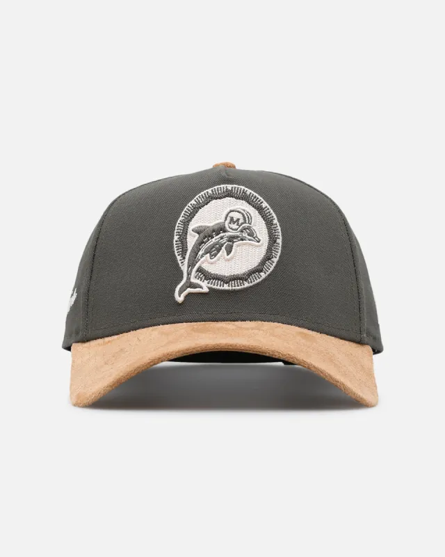 New Era Miami Dolphins 'Moss Canvas Wheat' 9FORTY A-Frame Snapback Moss Canvas/Ivory sold by Culture Kings