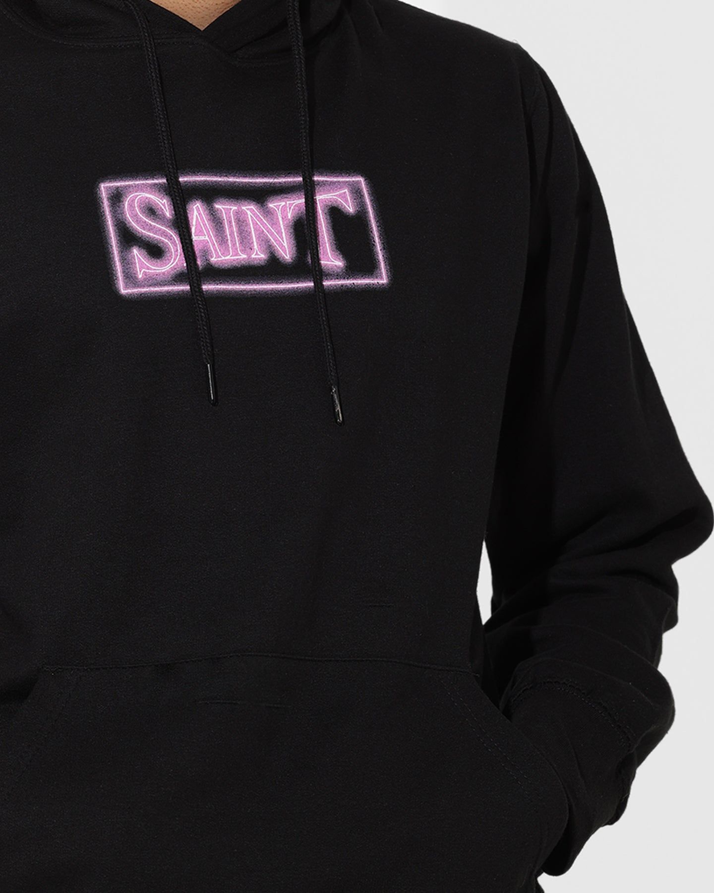 Saint Morta Neon Logo Hoodie Black sold by Culture Kings product image thumbnail 3