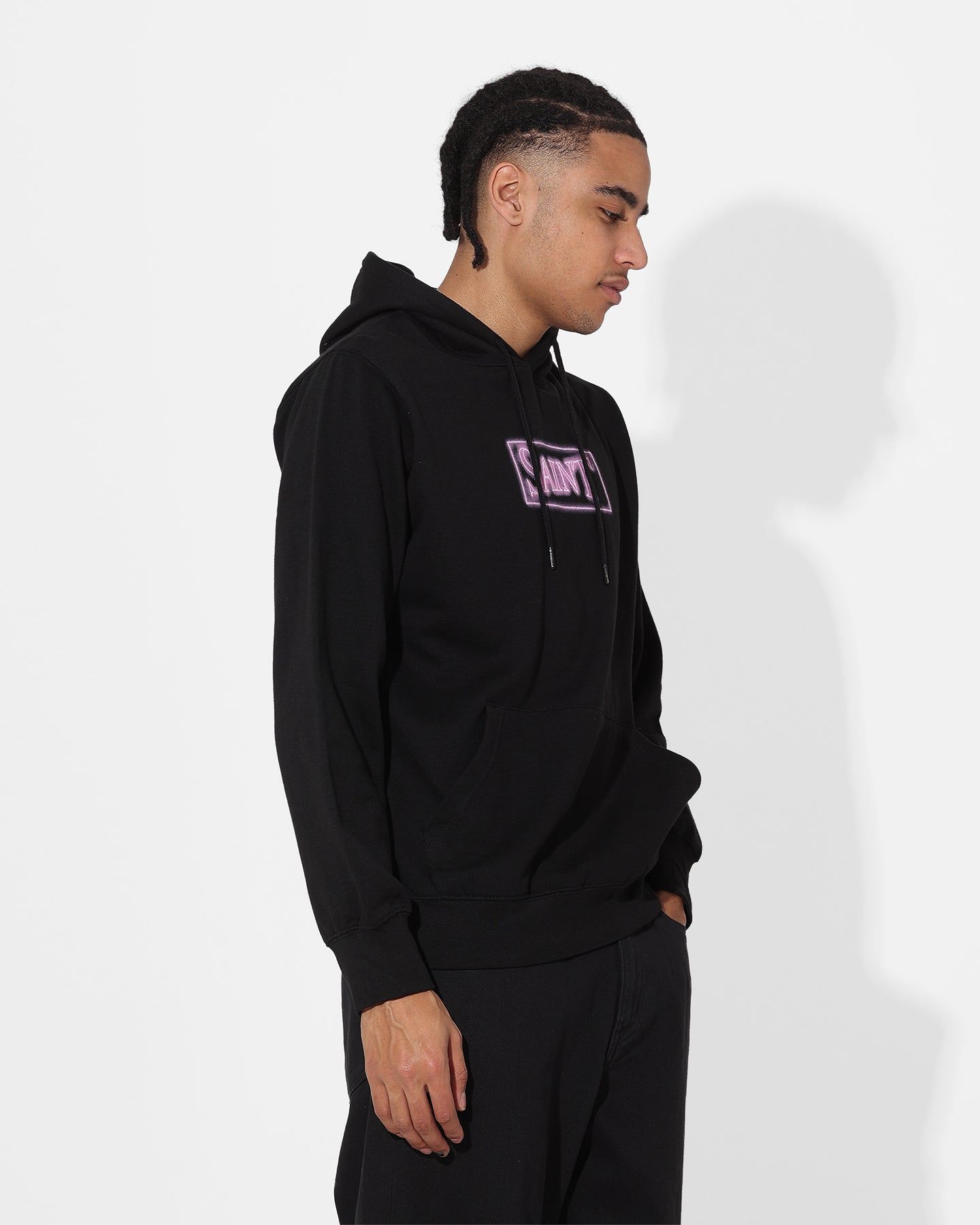 Saint Morta Neon Logo Hoodie Black sold by Culture Kings product image thumbnail 5