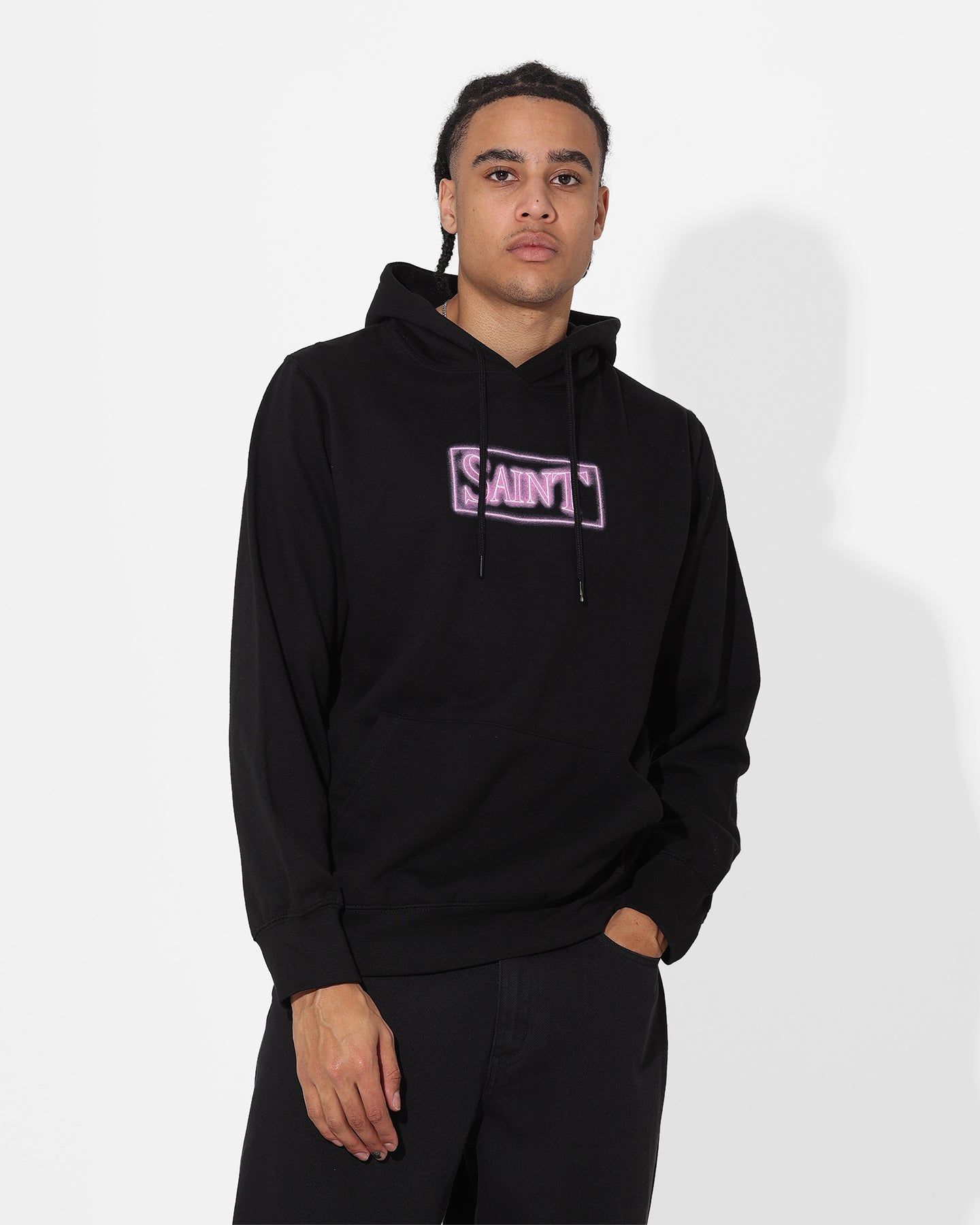 Saint Morta Neon Logo Hoodie Black sold by Culture Kings