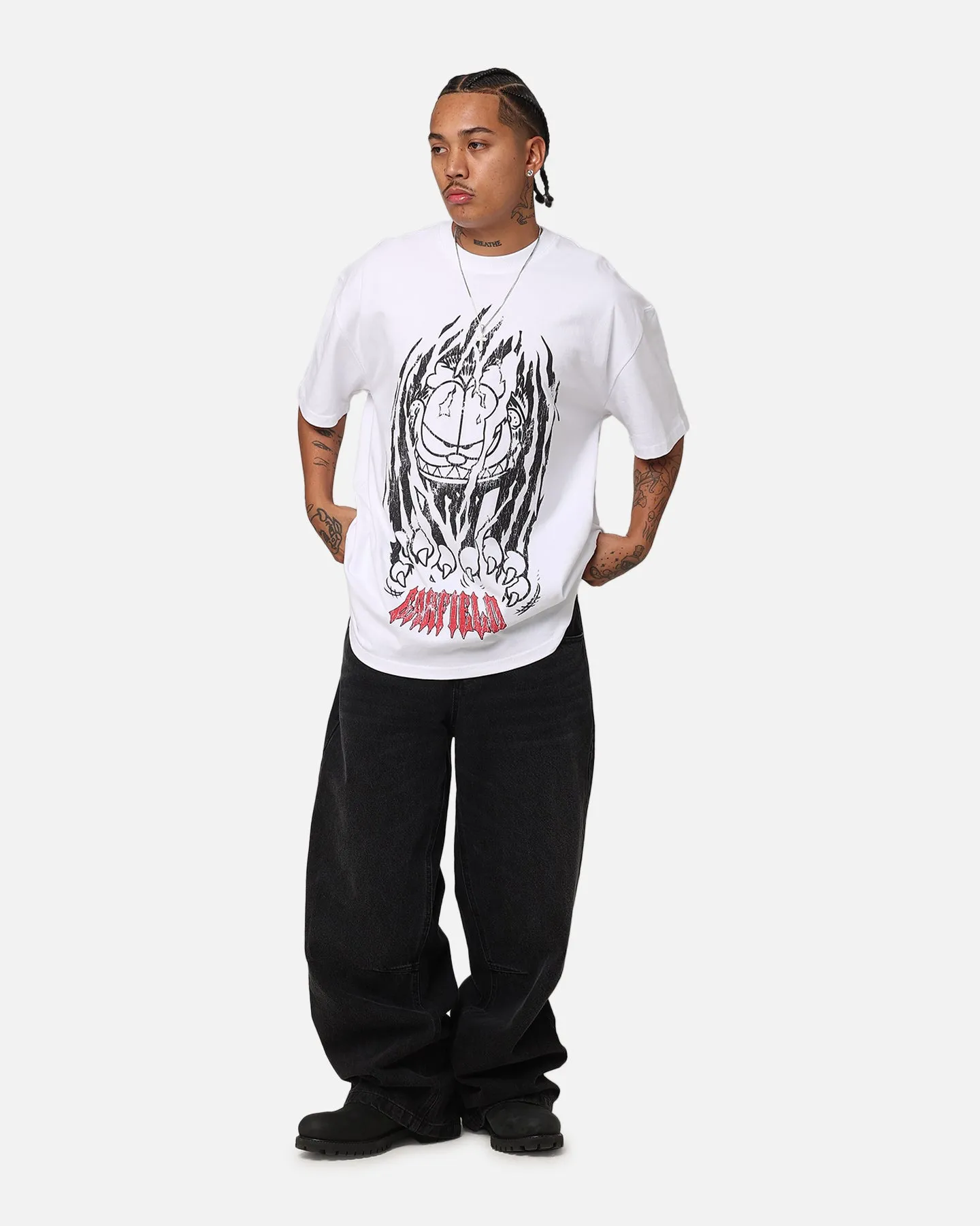 Vintage Goat Crew X Garfield Claws T-Shirt White sold by Culture Kings product image thumbnail 2