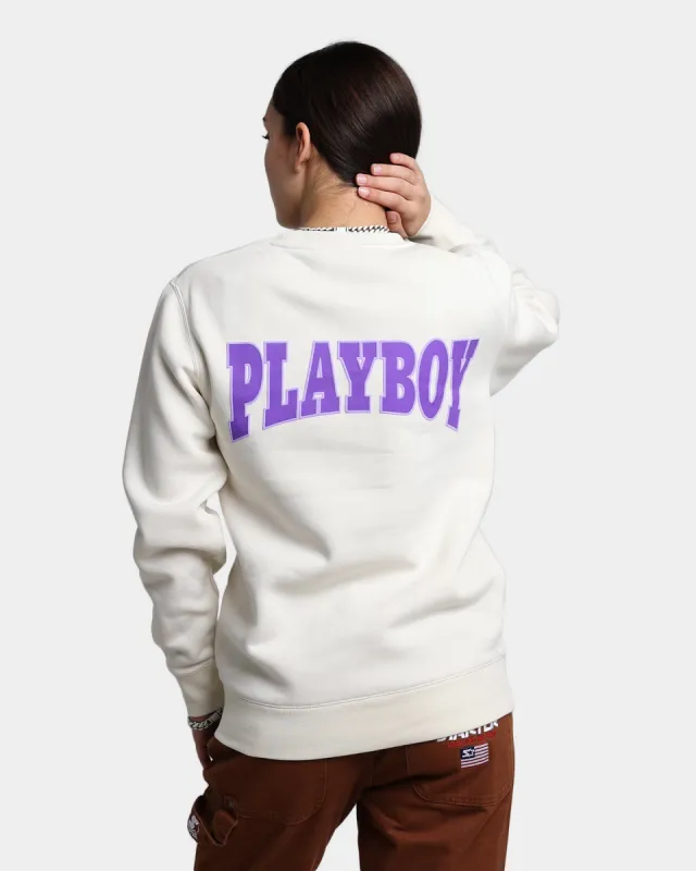 Playboy By Culture Kings Varsity Crewneck Ecru sold by Culture Kings