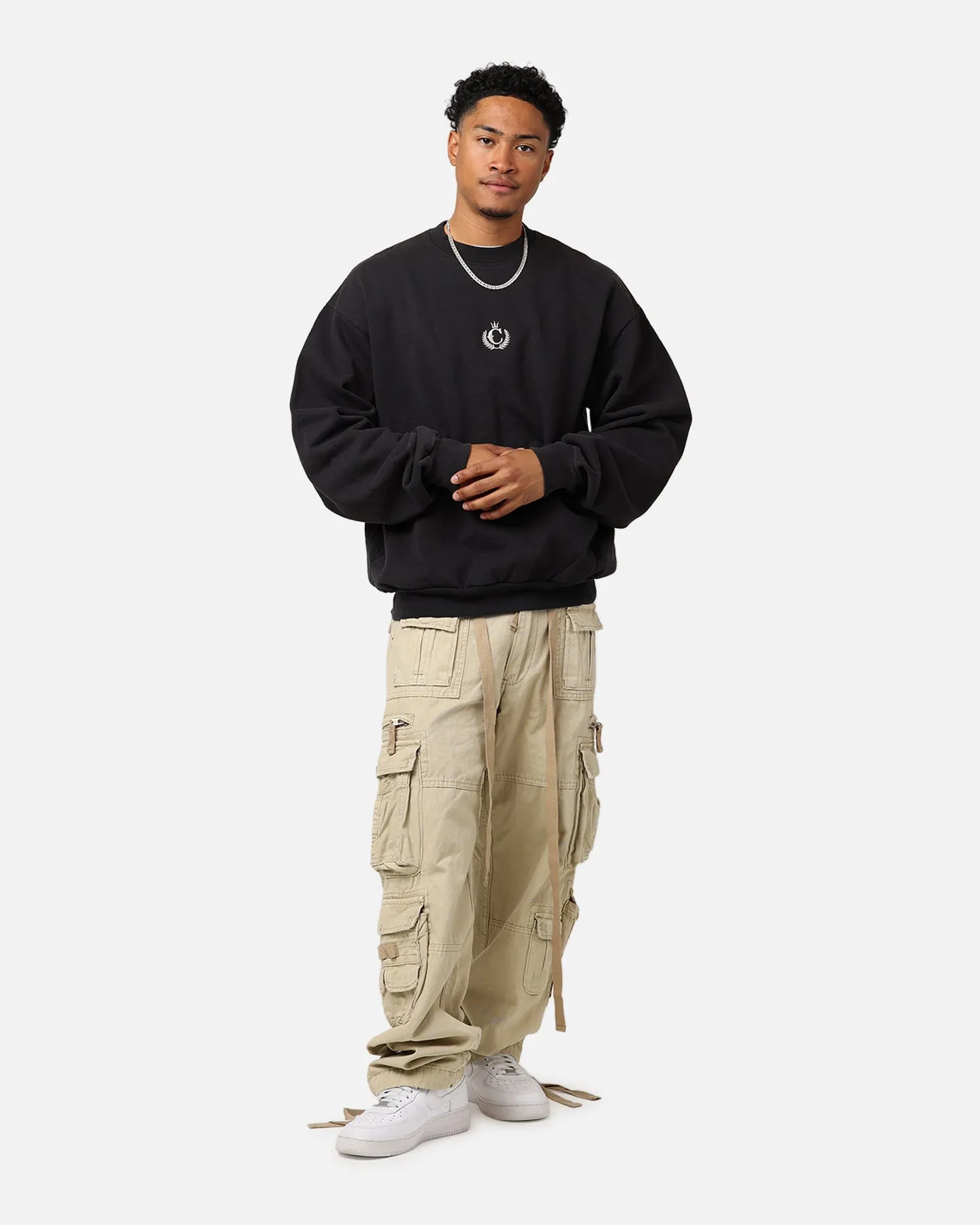 Culture Kings CK Embroidered Crewneck Off Black sold by Culture Kings product image thumbnail 3