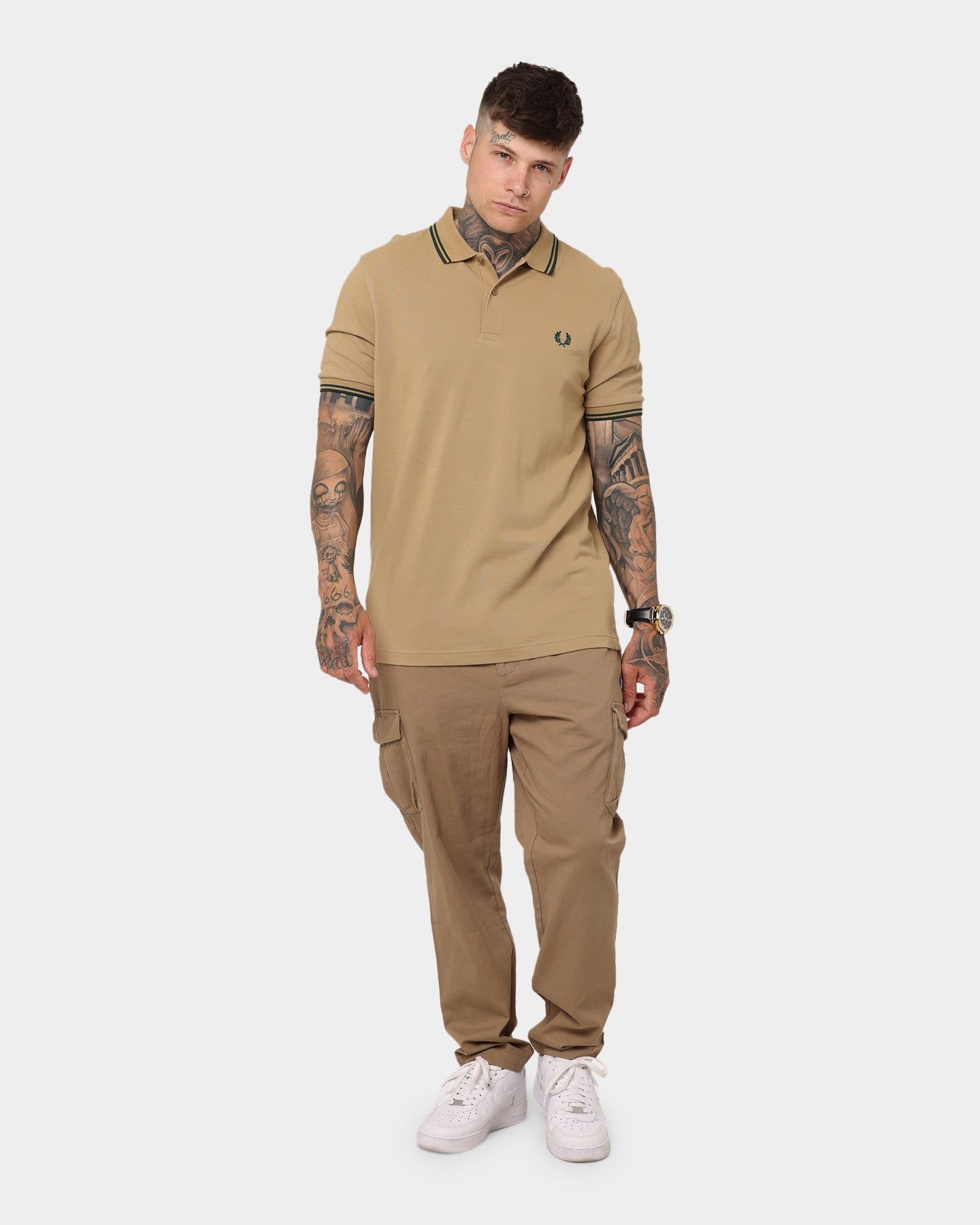Fred Perry Twin Tipped Fred Perry Shirt Warm Stone sold by Culture Kings product image thumbnail 2