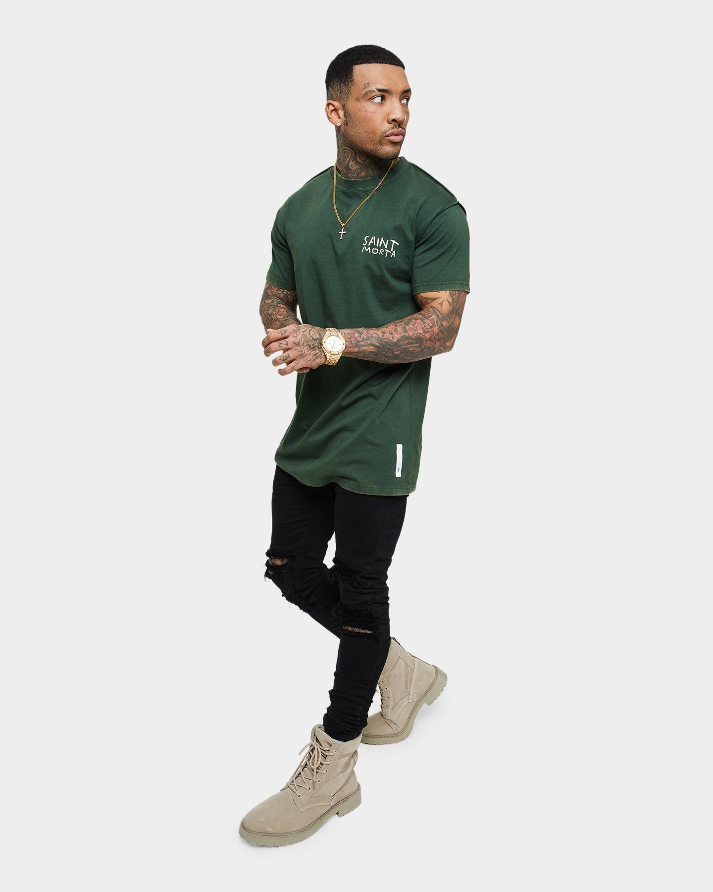 Saint Morta Collector Lafayette T-Shirt Dark Green sold by Culture Kings product image thumbnail 2