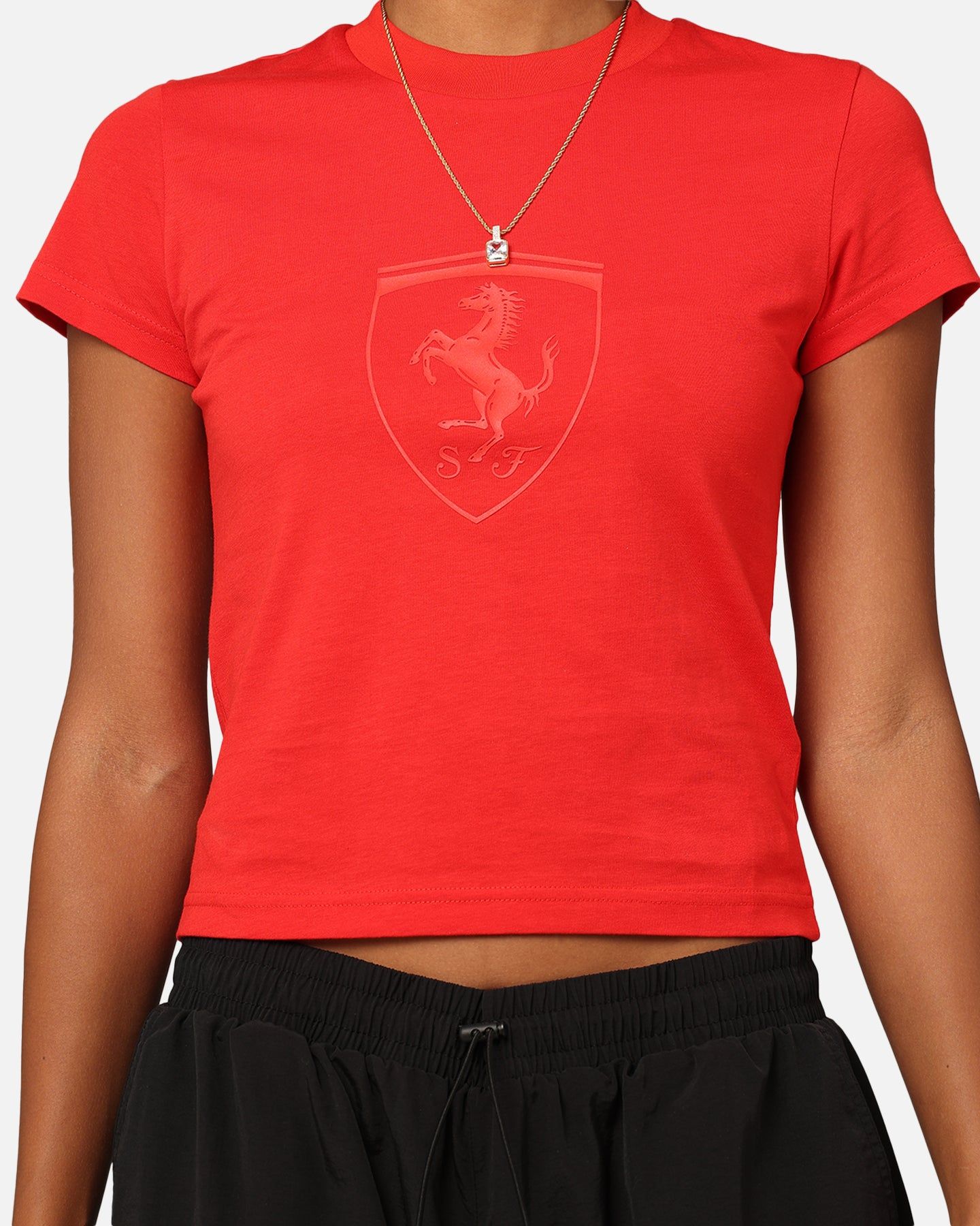 Puma X Scuderia Ferrari Women's Ferrari Style Baby Doll T-Shirt Rosso Corsa sold by Culture Kings product image thumbnail 3