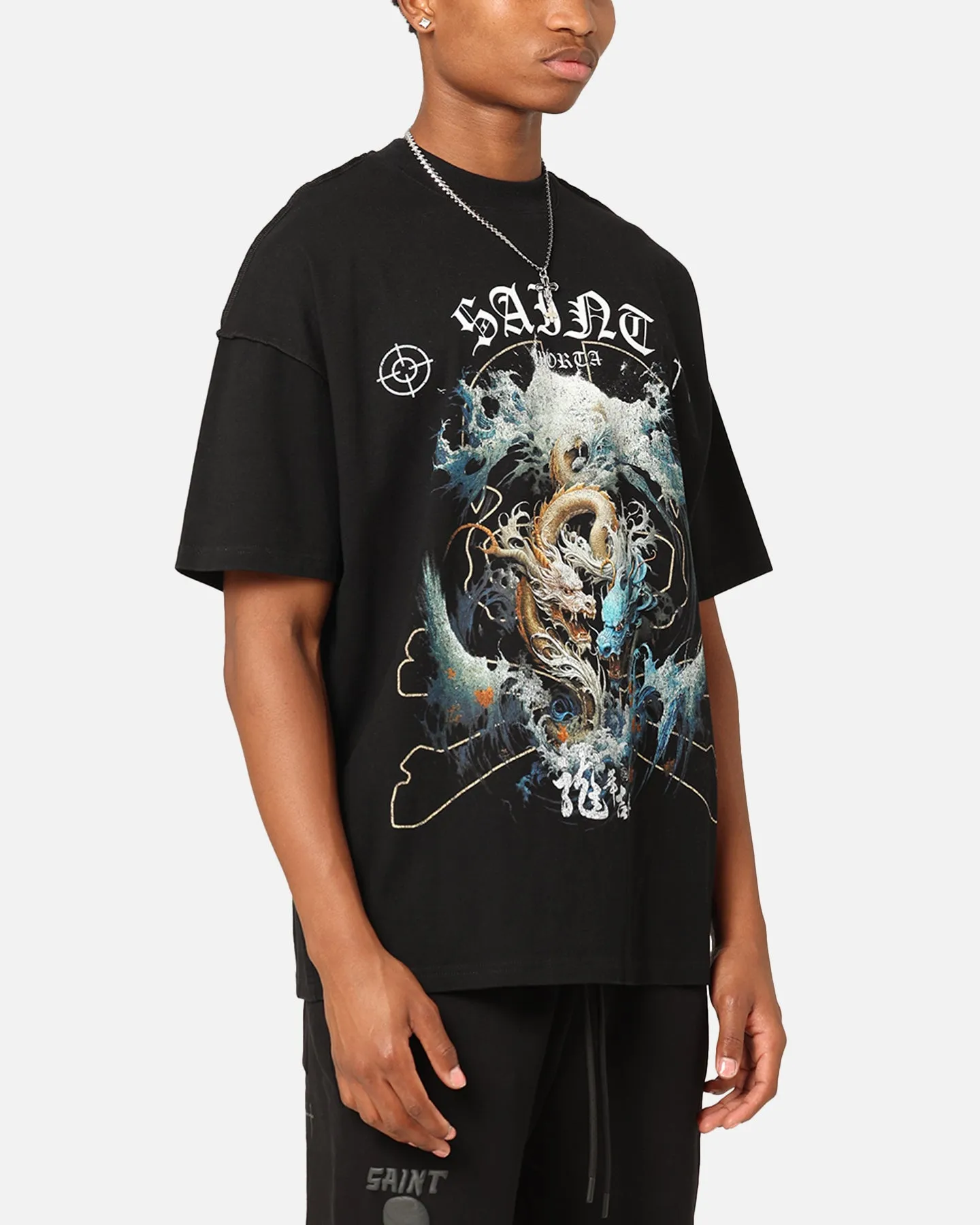 Saint Morta Year Of The Dragon Boxy T-Shirt Black sold by Culture Kings product image thumbnail 4