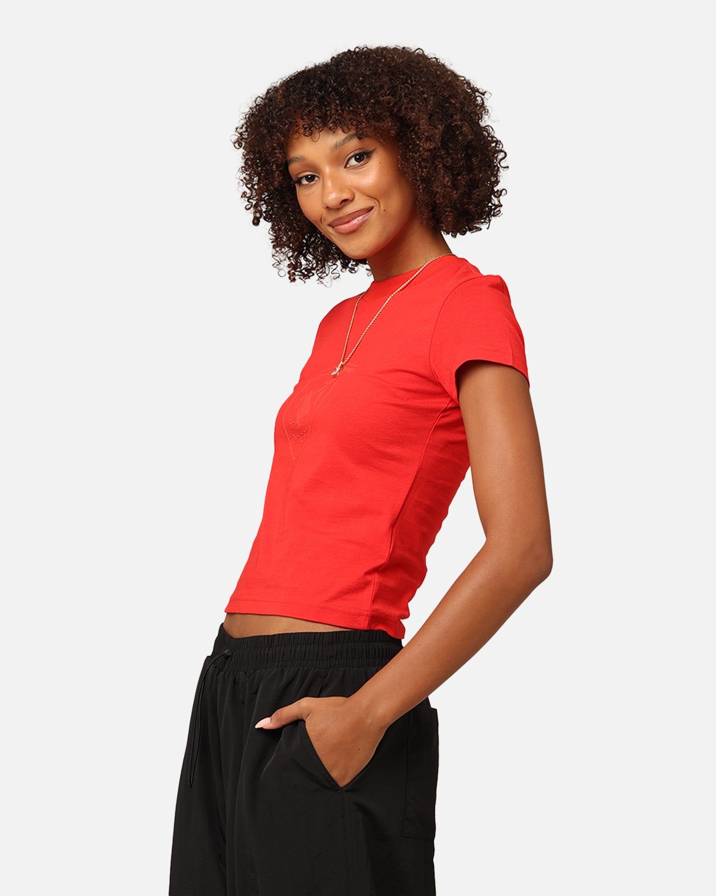 Puma X Scuderia Ferrari Women's Ferrari Style Baby Doll T-Shirt Rosso Corsa sold by Culture Kings product image thumbnail 5