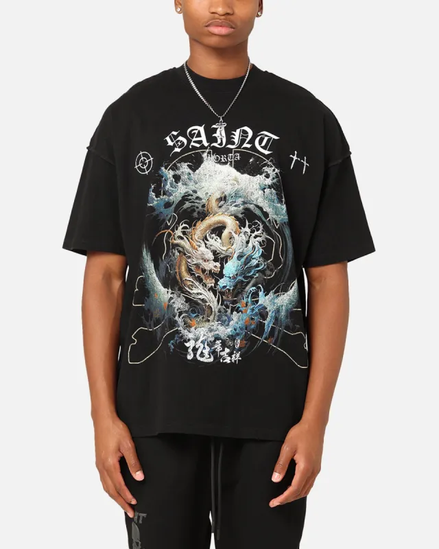 Saint Morta Year Of The Dragon Boxy T-Shirt Black sold by Culture Kings