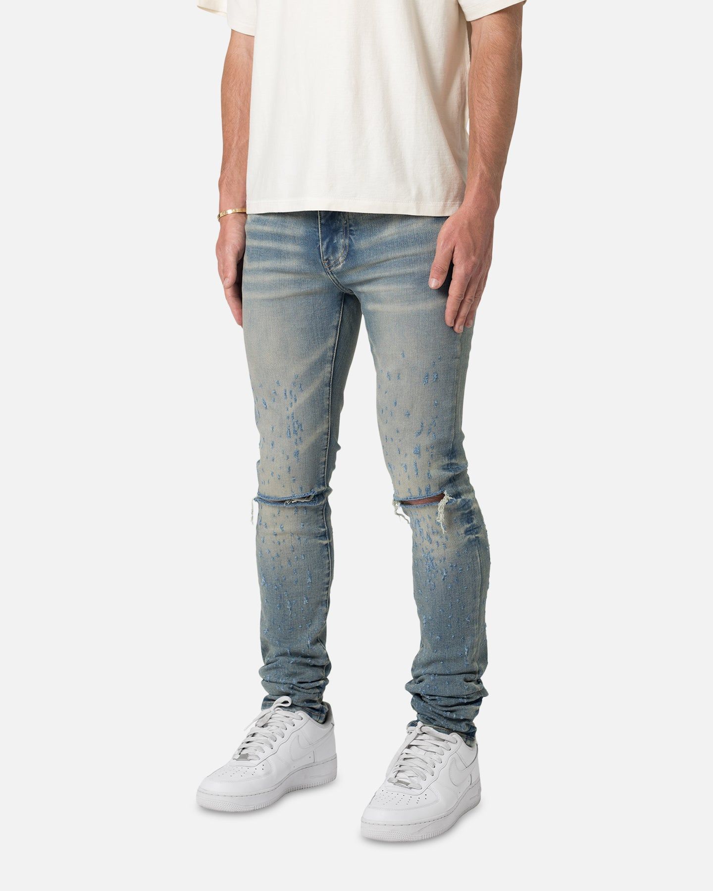 MNML X502 Skinny Denim Jeans Blue sold by Culture Kings product image thumbnail 2
