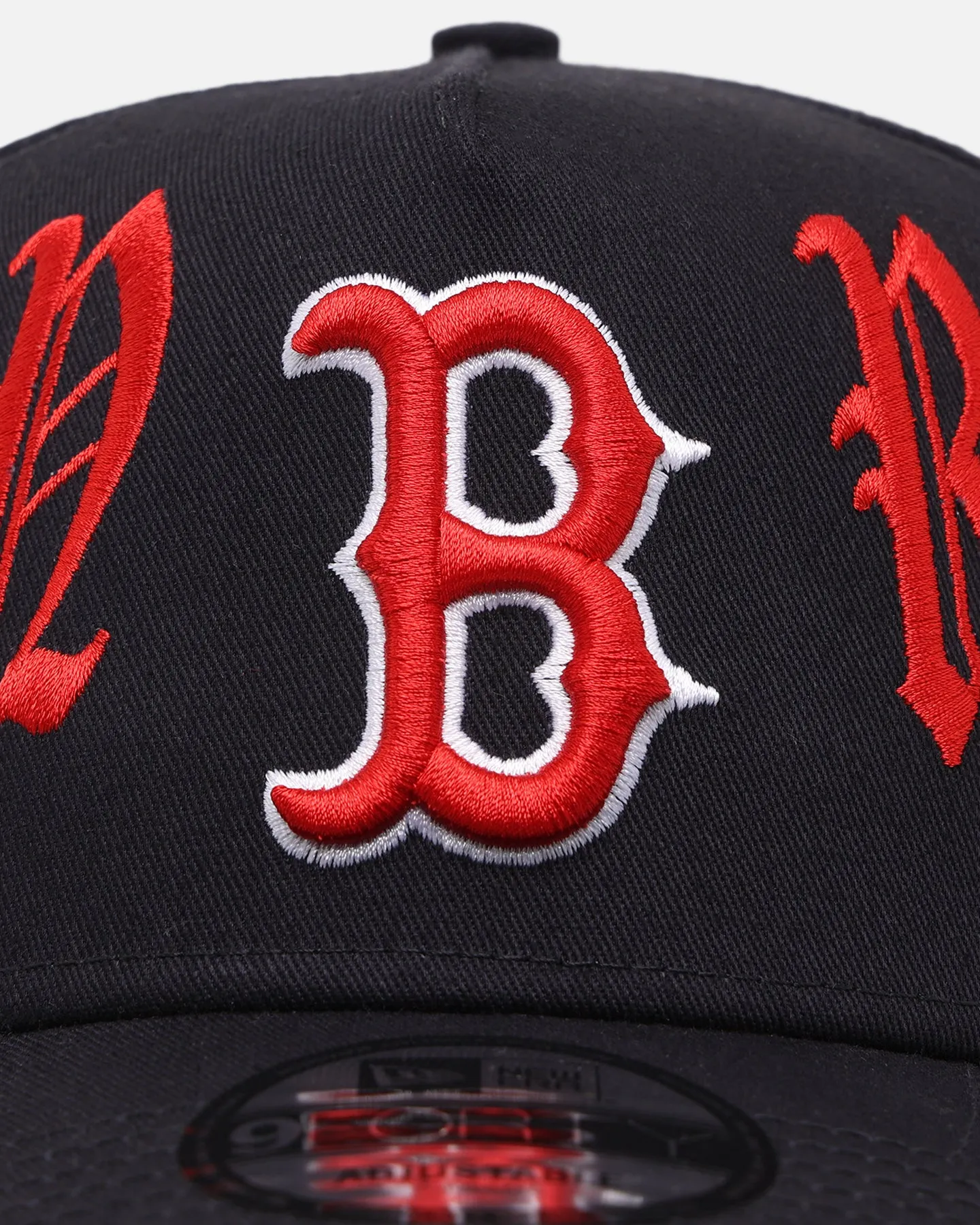 New Era Boston Red Sox 'Gothic Script' 9FORTY A-Frame Snapback Scarlet/Navy sold by Culture Kings product image thumbnail 5