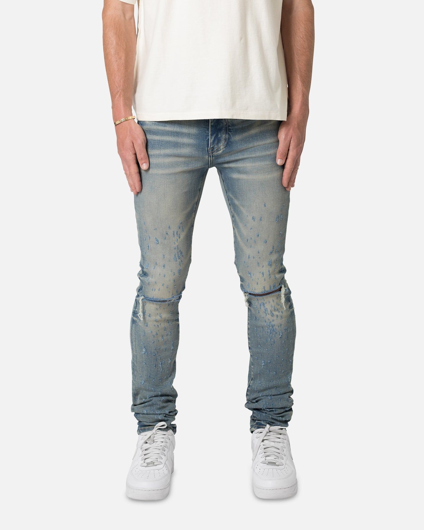 MNML X502 Skinny Denim Jeans Blue sold by Culture Kings