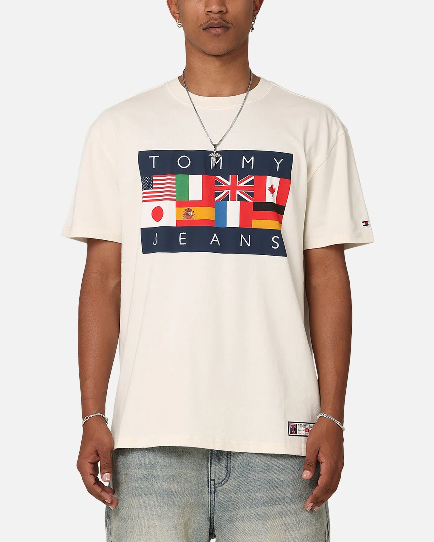 Tommy Jeans TJU Archive Games T-Shirt Ancient White sold by Culture Kings