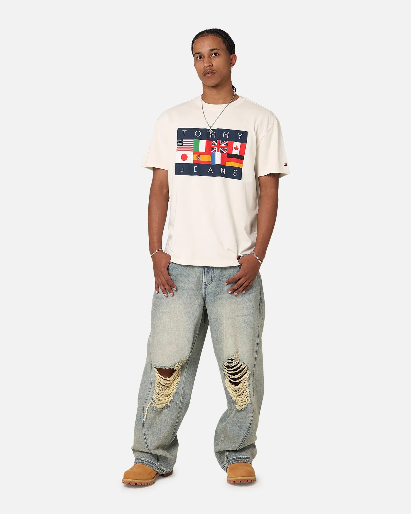 Tommy Jeans TJU Archive Games T-Shirt Ancient White sold by Culture Kings product image thumbnail 2