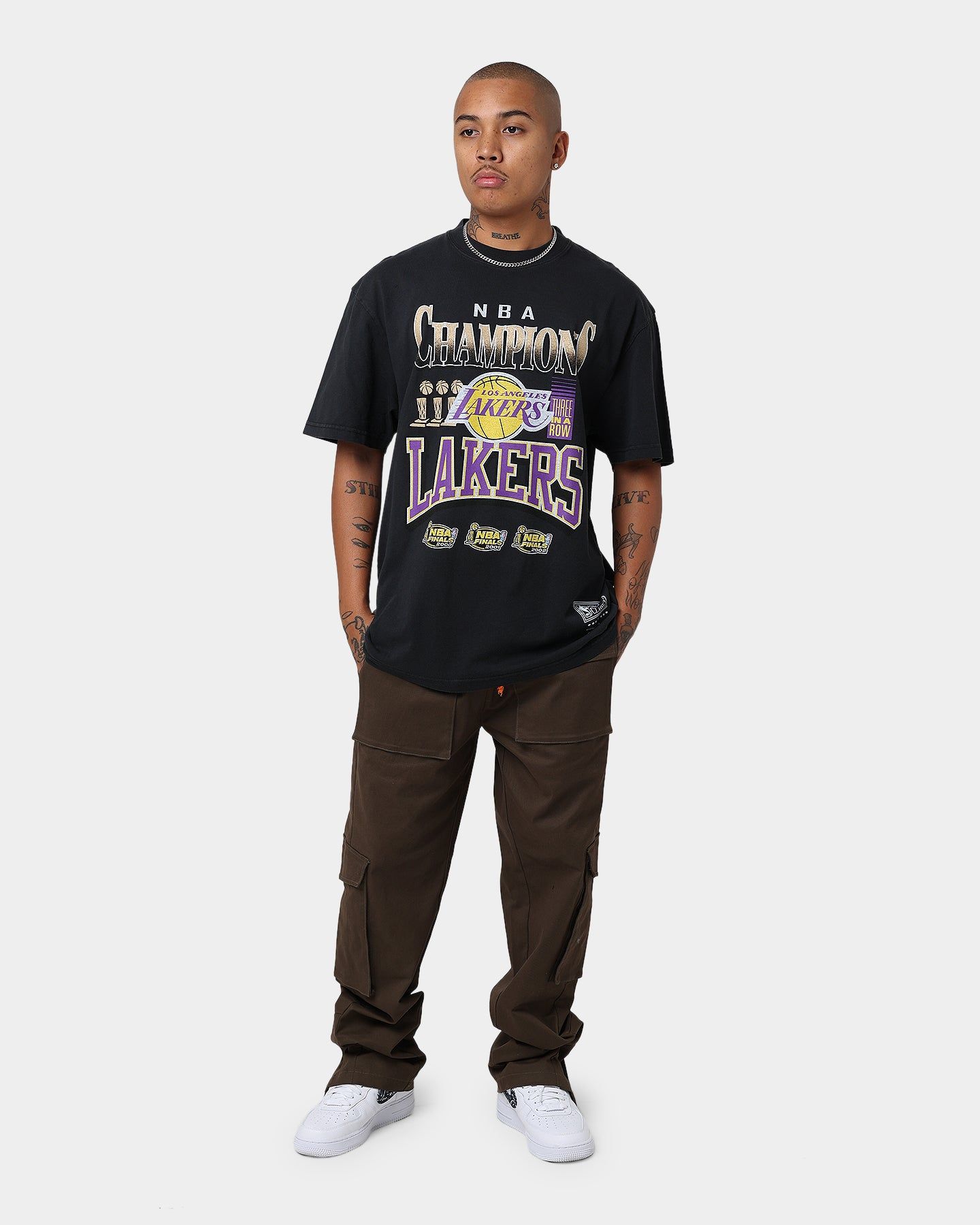 Mitchell & Ness Los Angeles Lakers Champs Short Sleeve T-Shirt Black sold by Culture Kings product image thumbnail 2