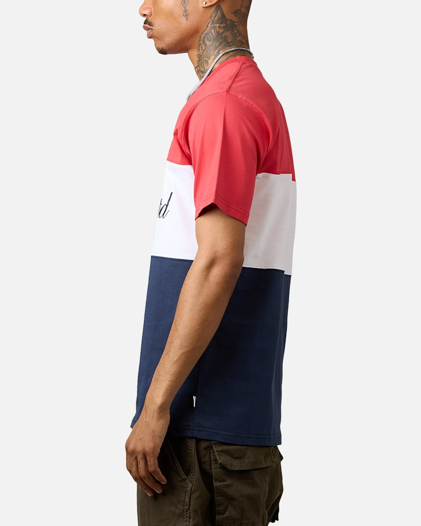 Carre Established Panel T-Shirt Red/Navy/White sold by Culture Kings product image thumbnail 5