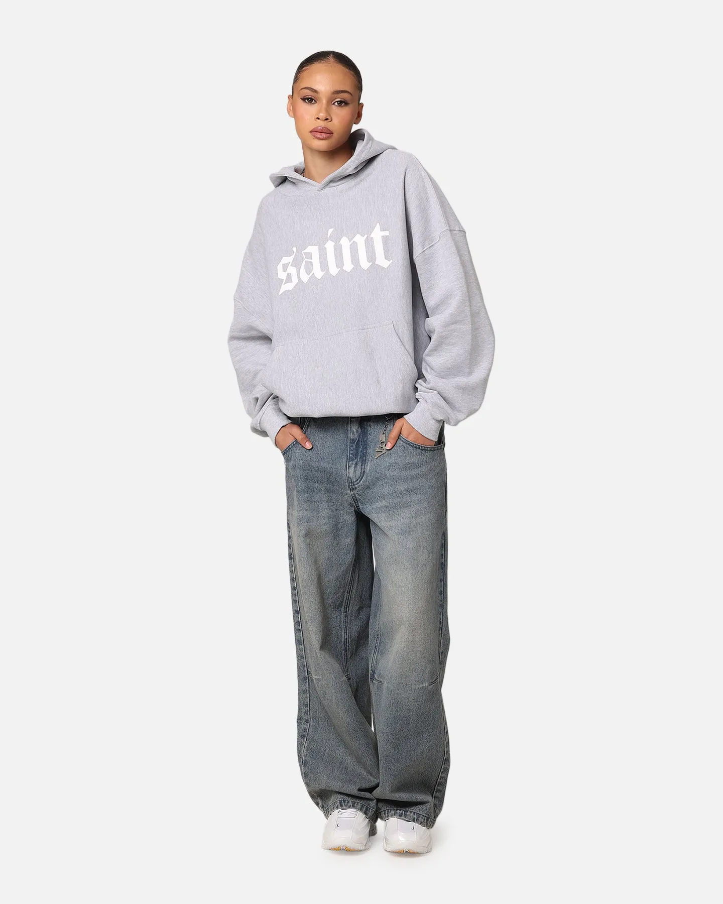 Saint Morta Gothic Premium Hoodie Light Marle sold by Culture Kings product image thumbnail 2
