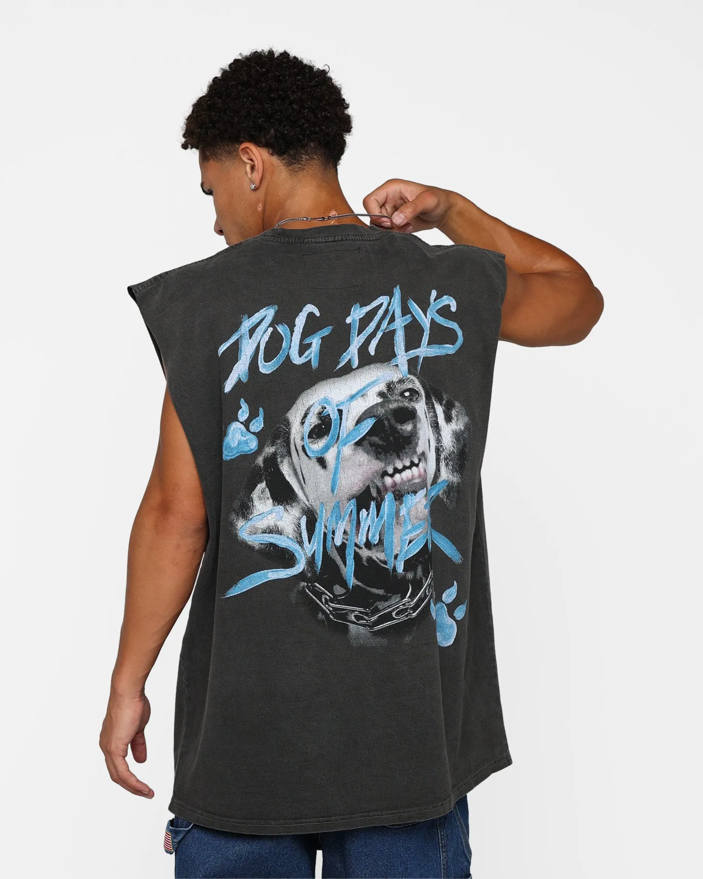 Carre Dog Days Muscle T-Shirt Black Wash sold by Culture Kings product image thumbnail 3