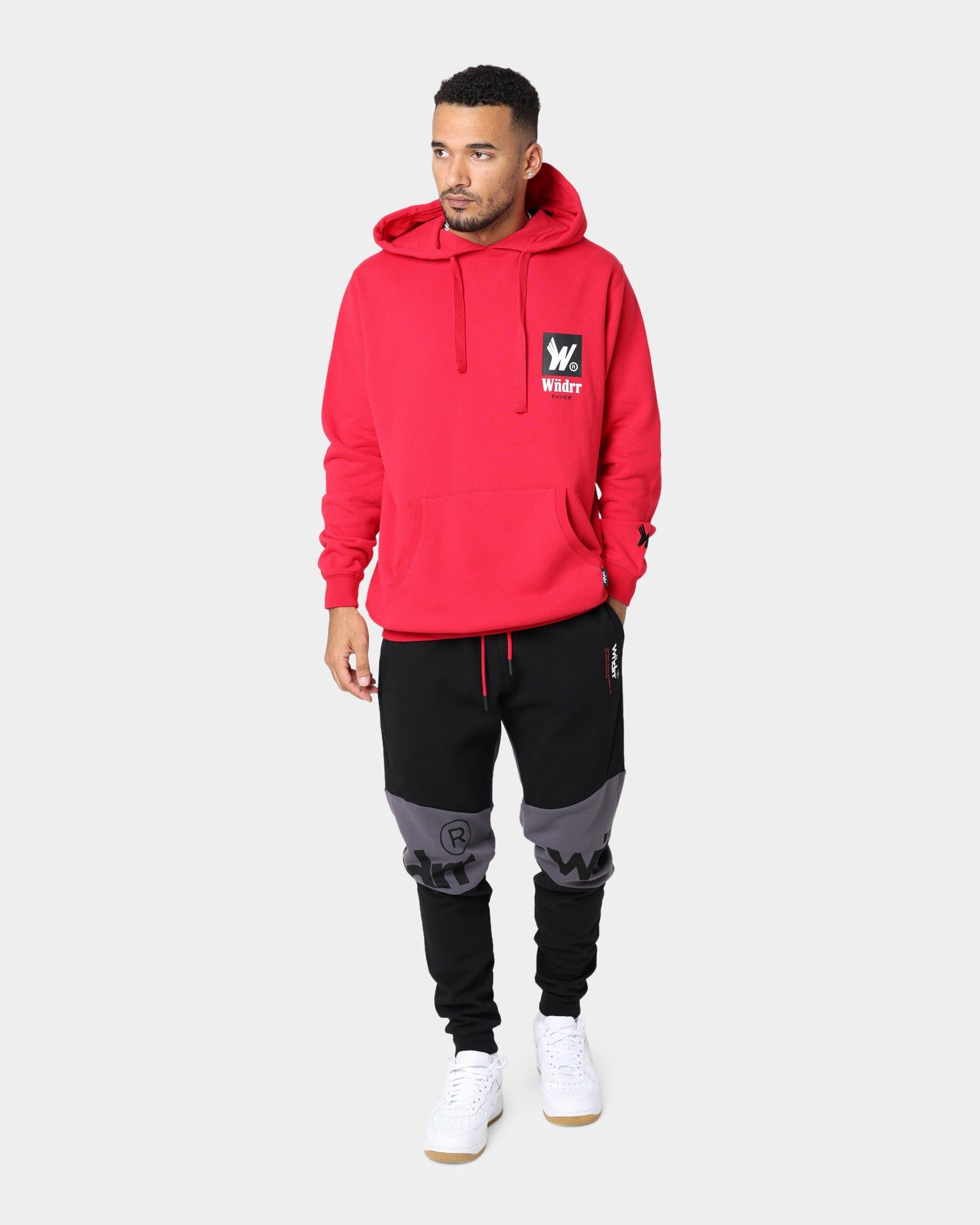 WNDRR Fragment Tech Track Pants Black/Black sold by Culture Kings product image thumbnail 2