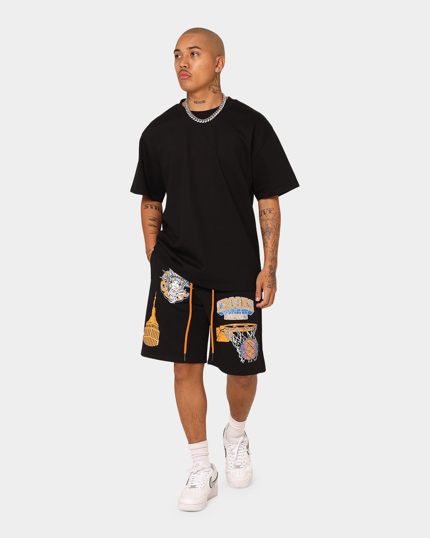 Crooks & Castles NY Shorts Black sold by Culture Kings product image thumbnail 2