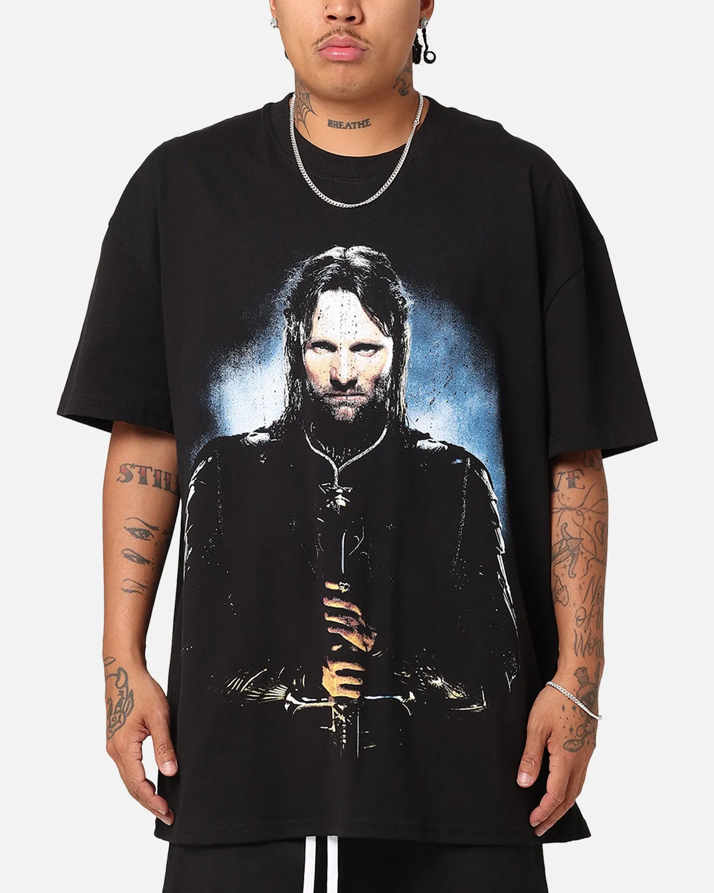 American Thrift X The Lord Of The Ring Aragorn Heavy T-Shirt Black sold by Culture Kings
