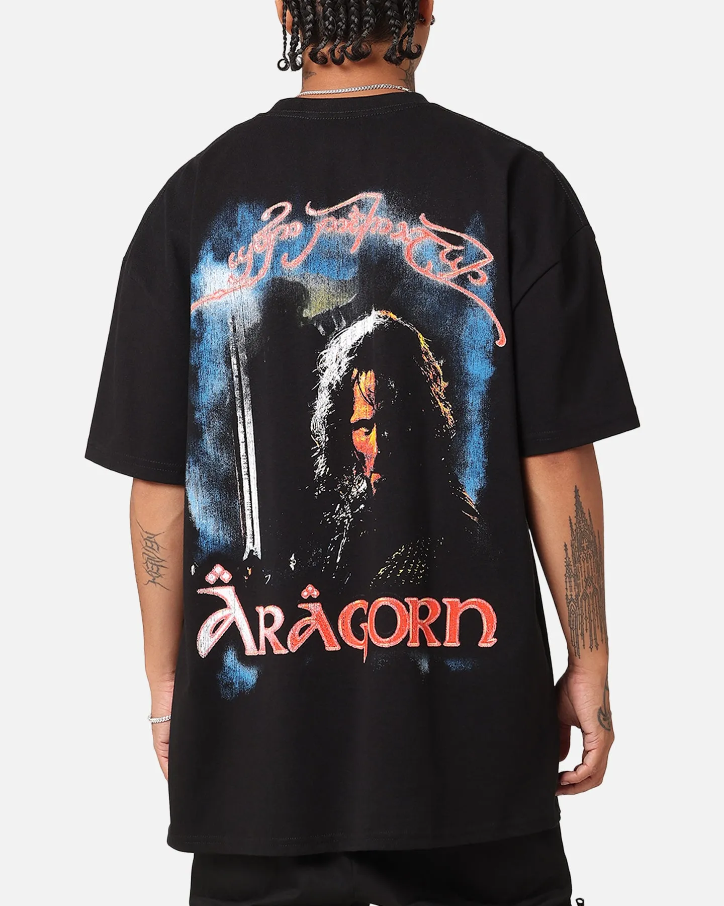 American Thrift X The Lord Of The Ring Aragorn Heavy T-Shirt Black sold by Culture Kings product image thumbnail 4
