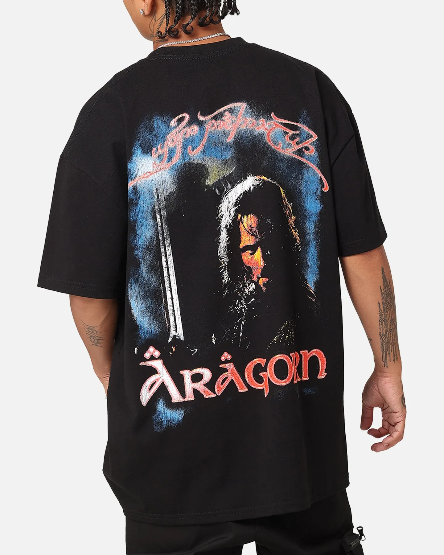 American Thrift X The Lord Of The Ring Aragorn Heavy T-Shirt Black sold by Culture Kings product image thumbnail 2