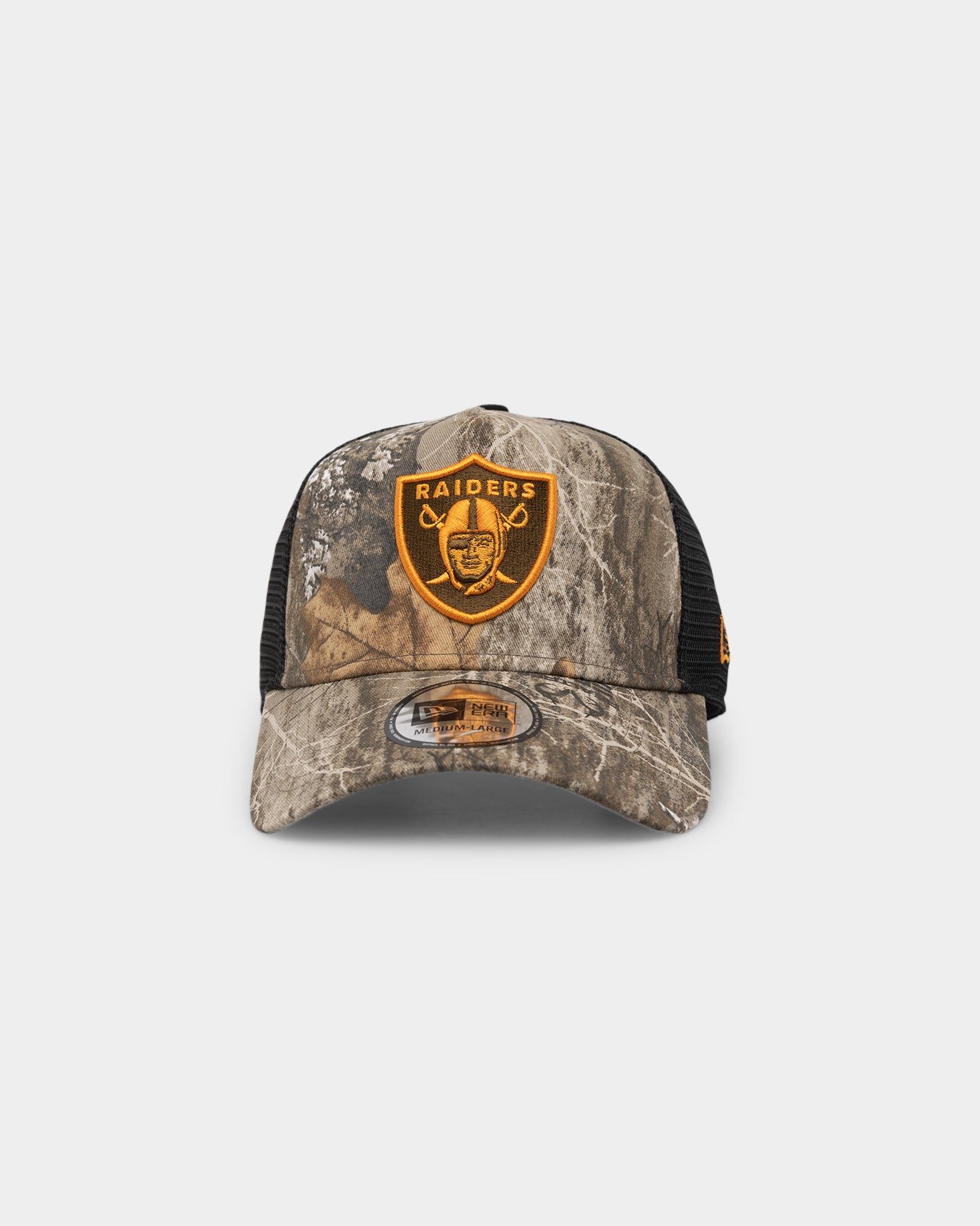 New Era Las Vegas Raiders 'Real Tree Twist' 9FORTY K-Frame Trucker Snapback Realtree Edge sold by Culture Kings