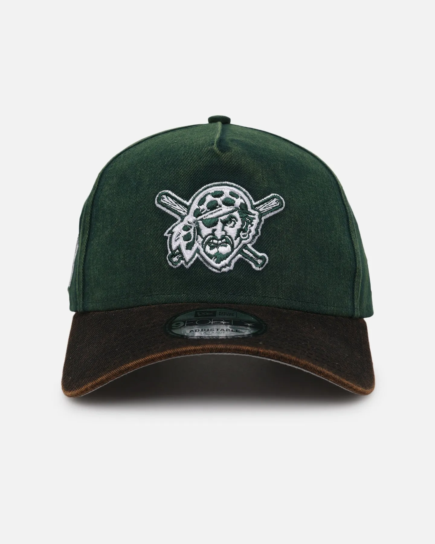 New Era Pittsburgh Pirates 'Washed Green' 9FORTY A-Frame Strapback Green/Black sold by Culture Kings
